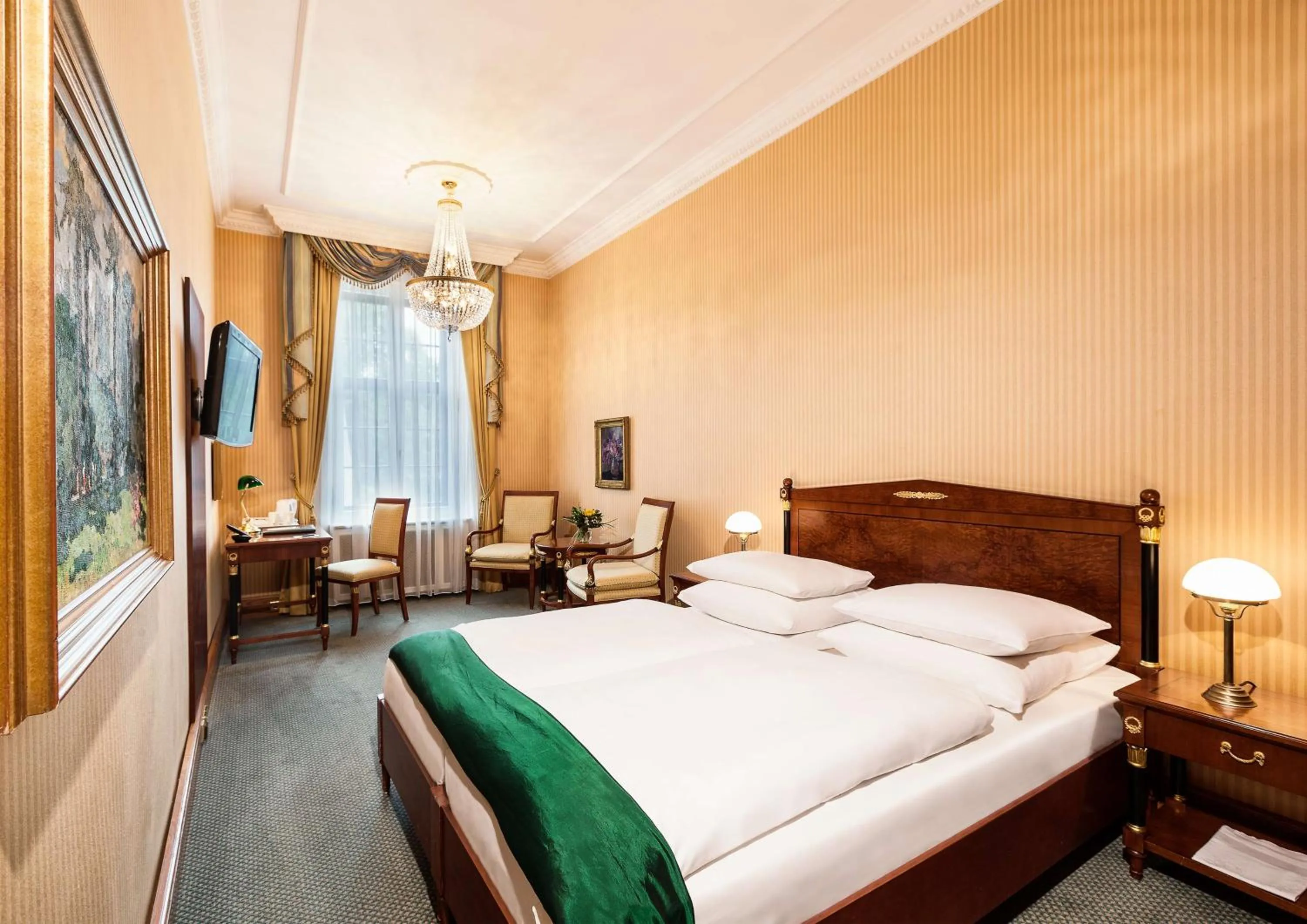 Bedroom, Bed in Best Western Premier Grand Hotel Russischer Hof