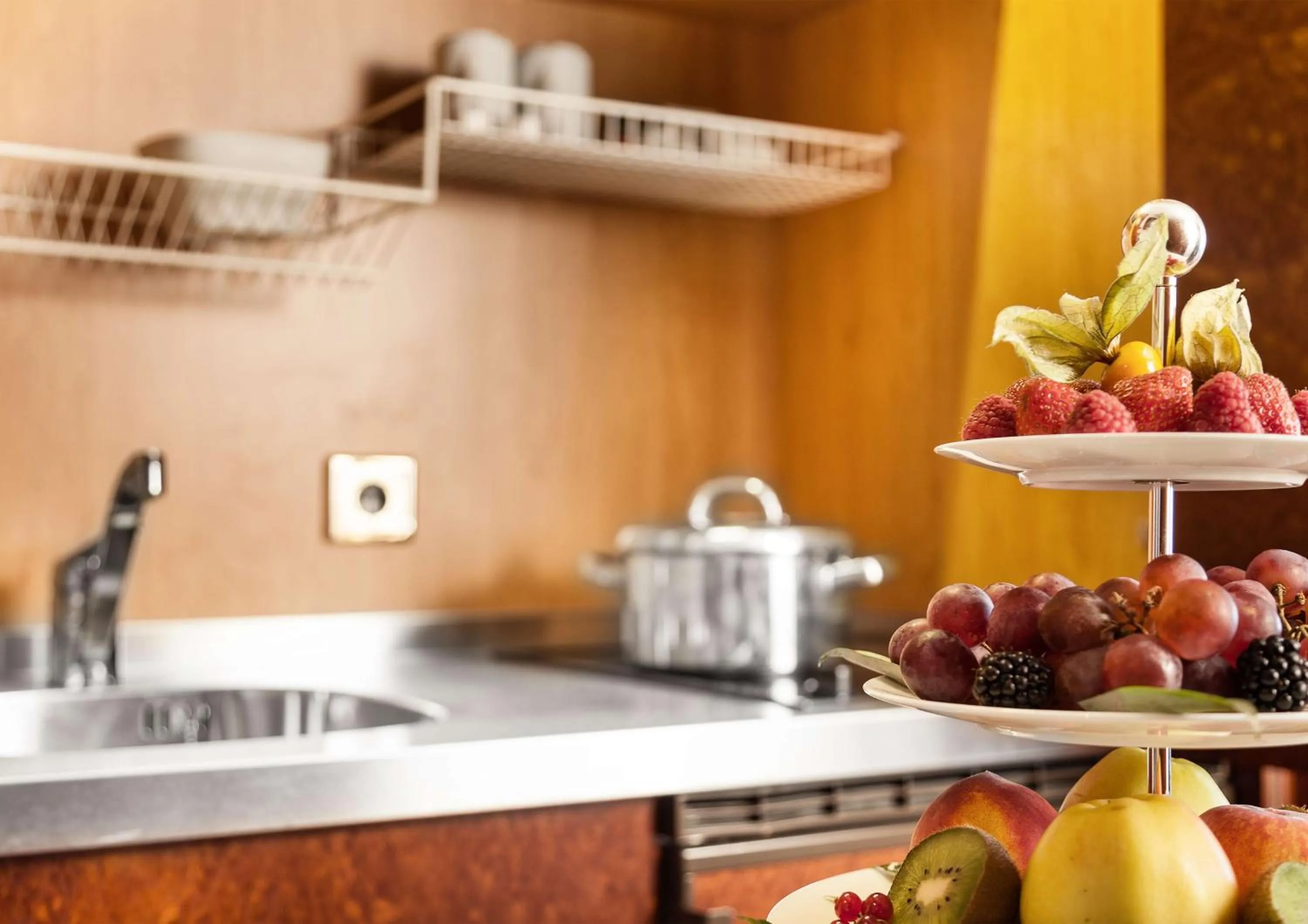 Kitchen or kitchenette in Best Western Premier Grand Hotel Russischer Hof