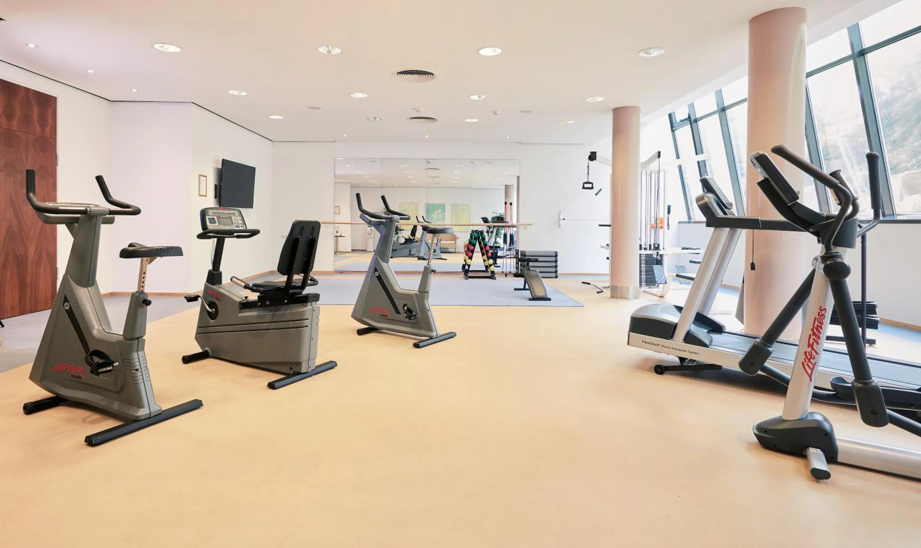 Fitness centre/facilities in Living Hotel Weißensee