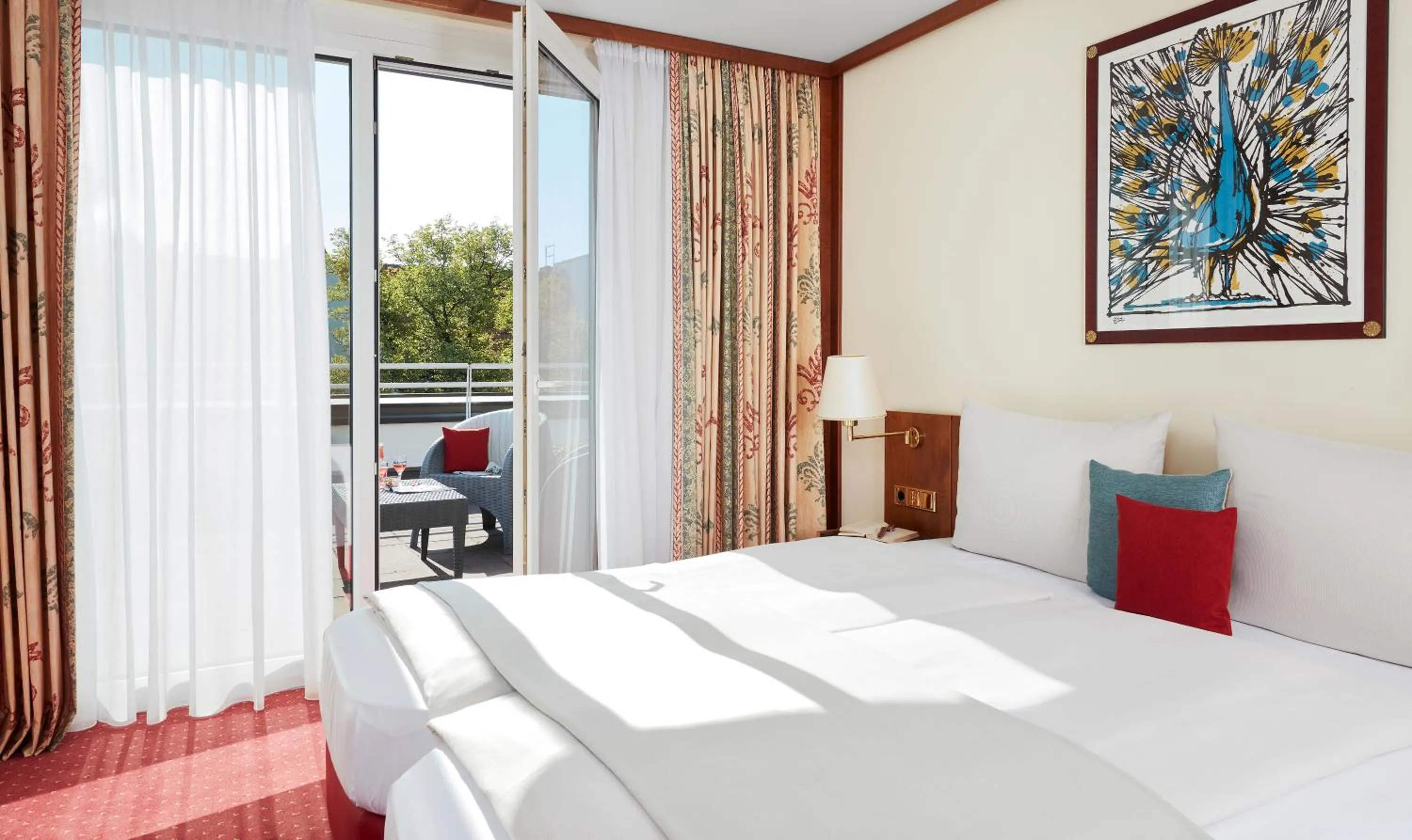 Bedroom, Bed in Living Hotel Weißensee