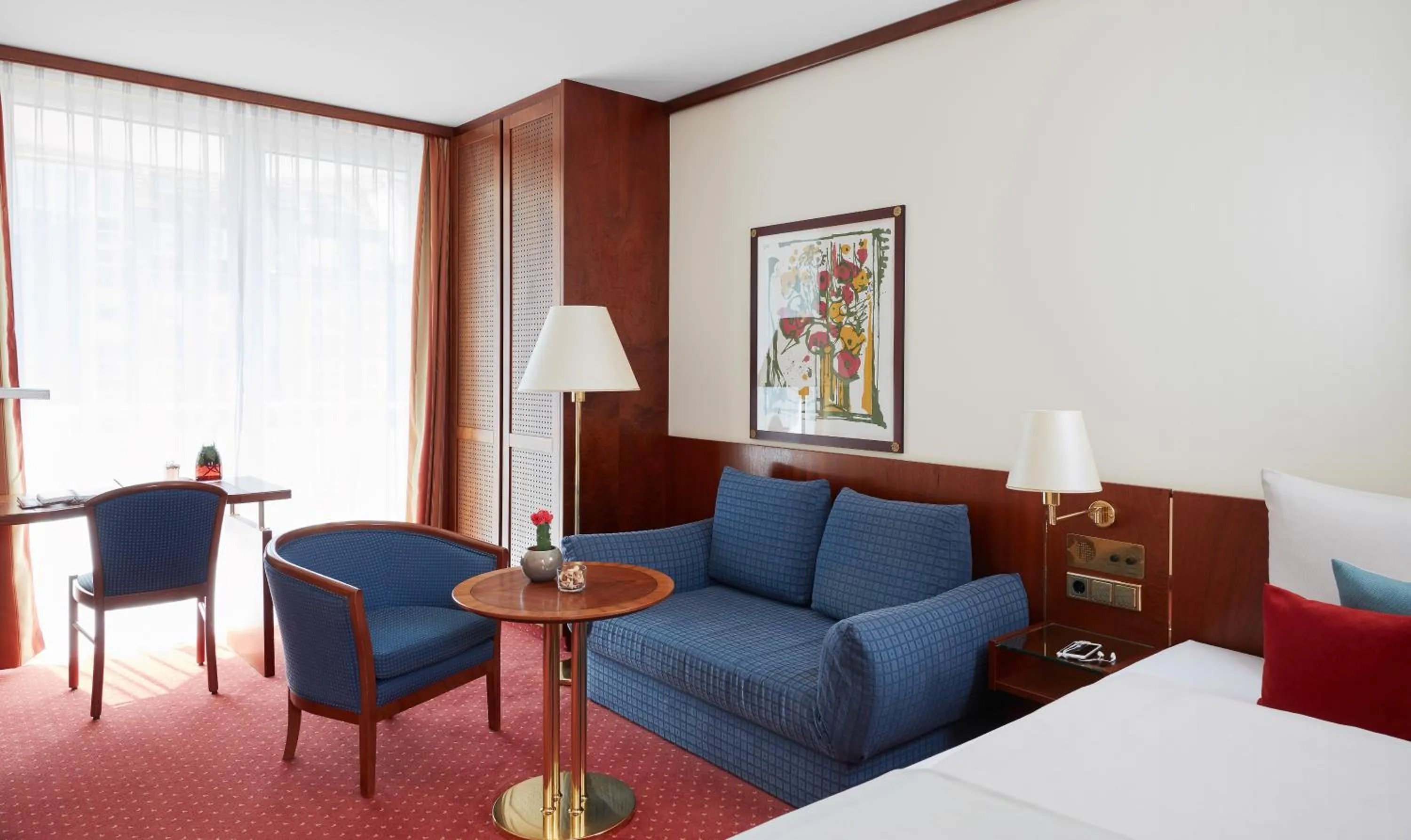 View (from property/room), Bed in Living Hotel Weißensee