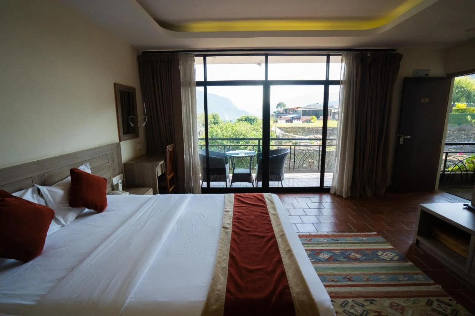 Bed in Gateway Himalaya Resort