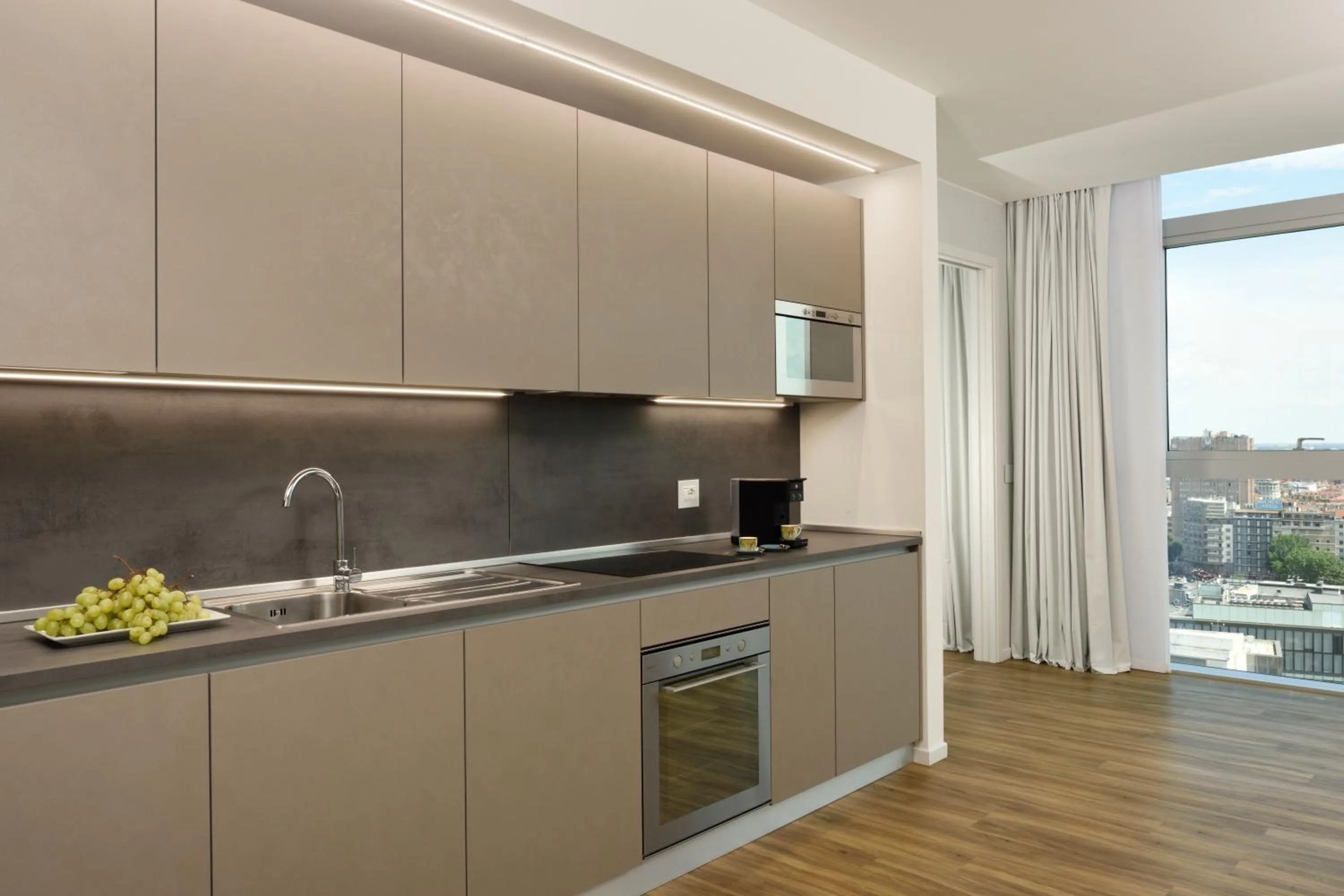 Kitchen or kitchenette in Torre Galfa Milano Luxury Apartments UNA Esperienze