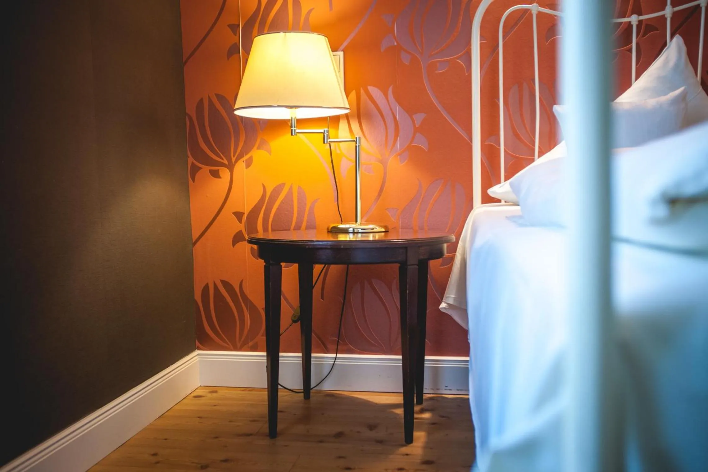 Decorative detail, Bed in Hotel Alexander