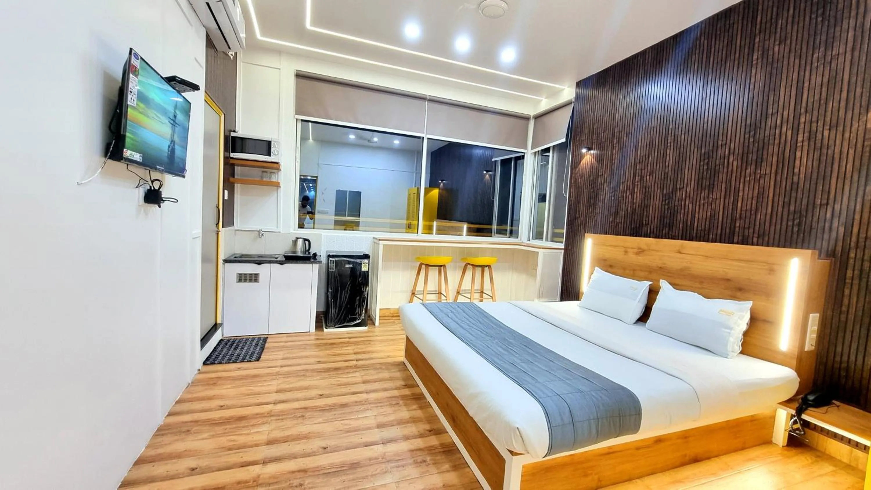 Kitchen or kitchenette, Bed in Stayinn Nest