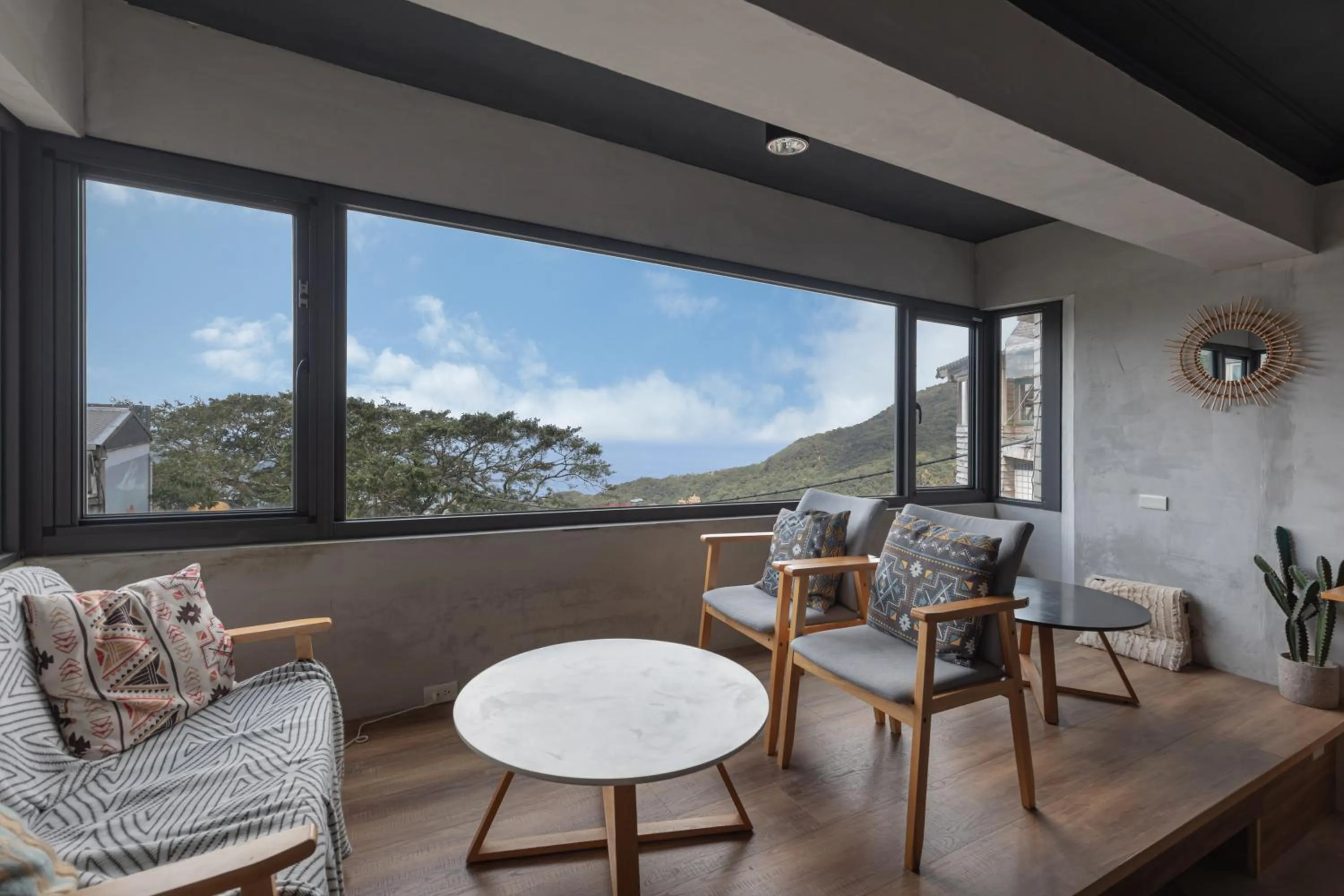Seating area in Jiufen The Ocean Theory