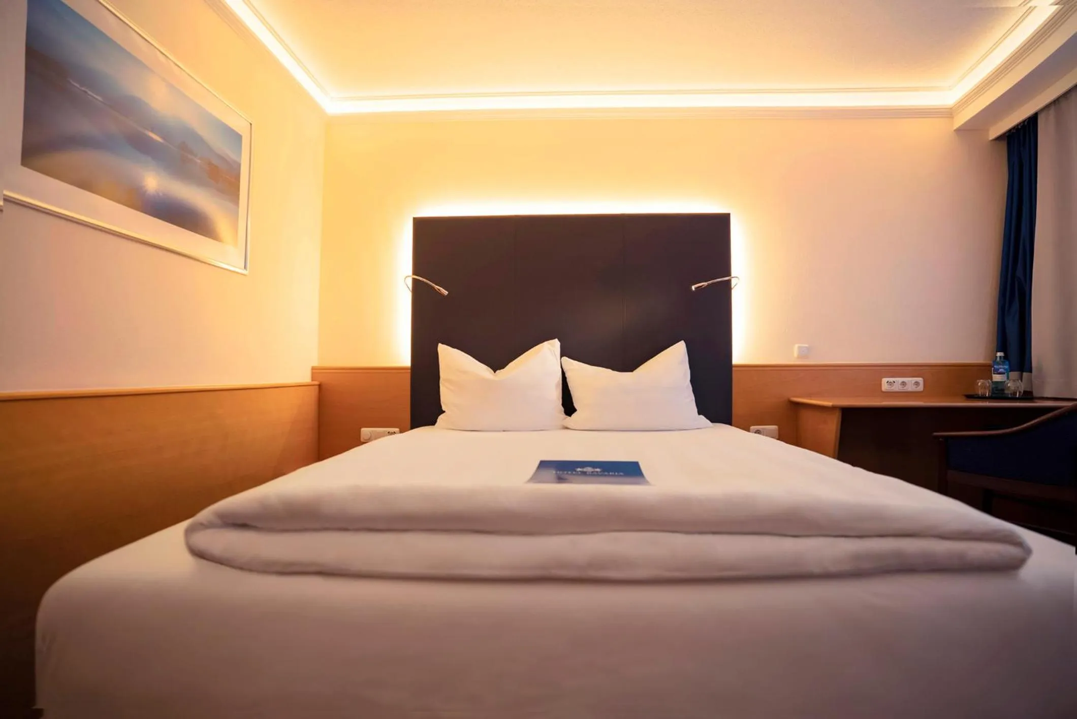 Bed in Hotel Bavaria Brehna