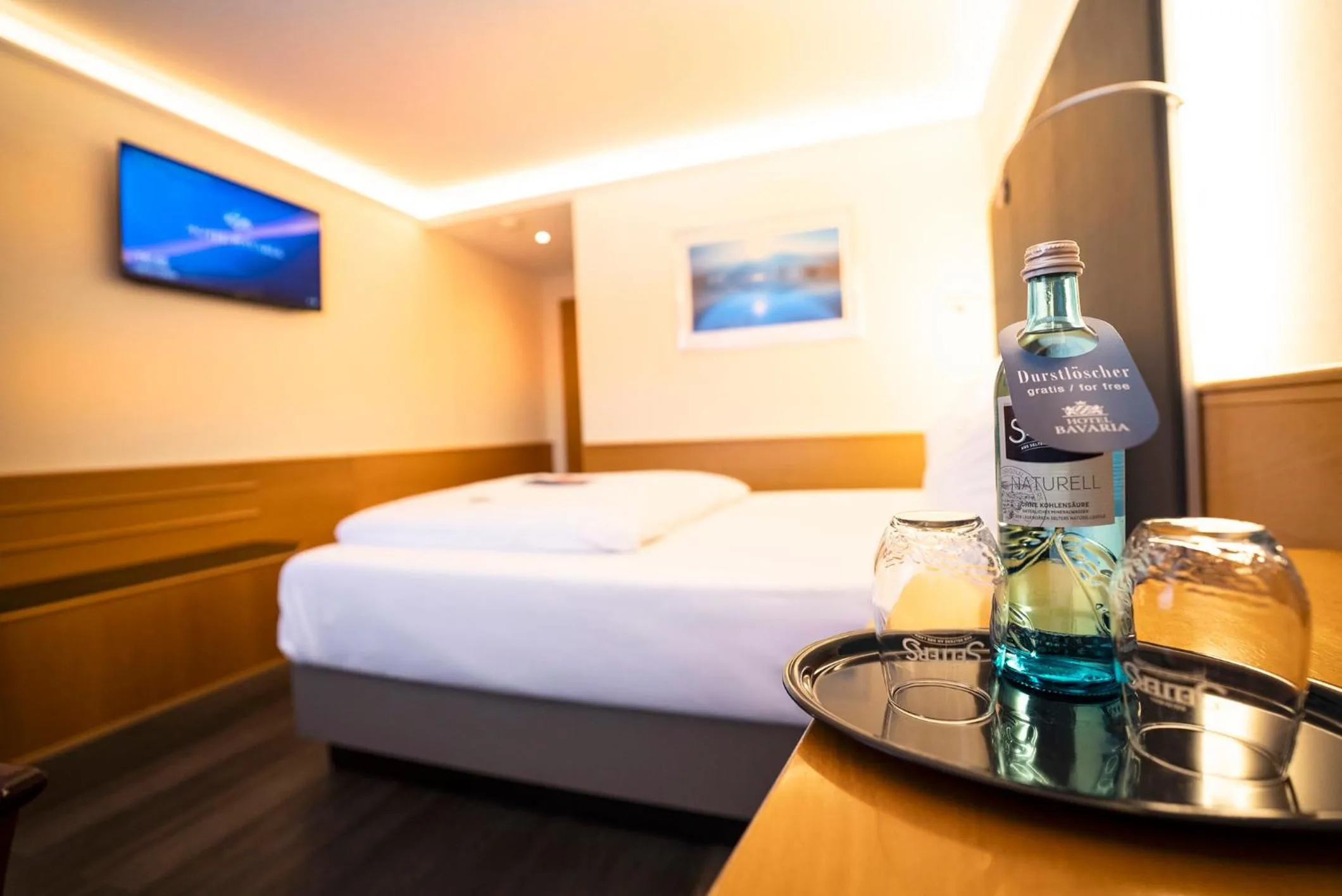 TV and multimedia, Bed in Hotel Bavaria Brehna