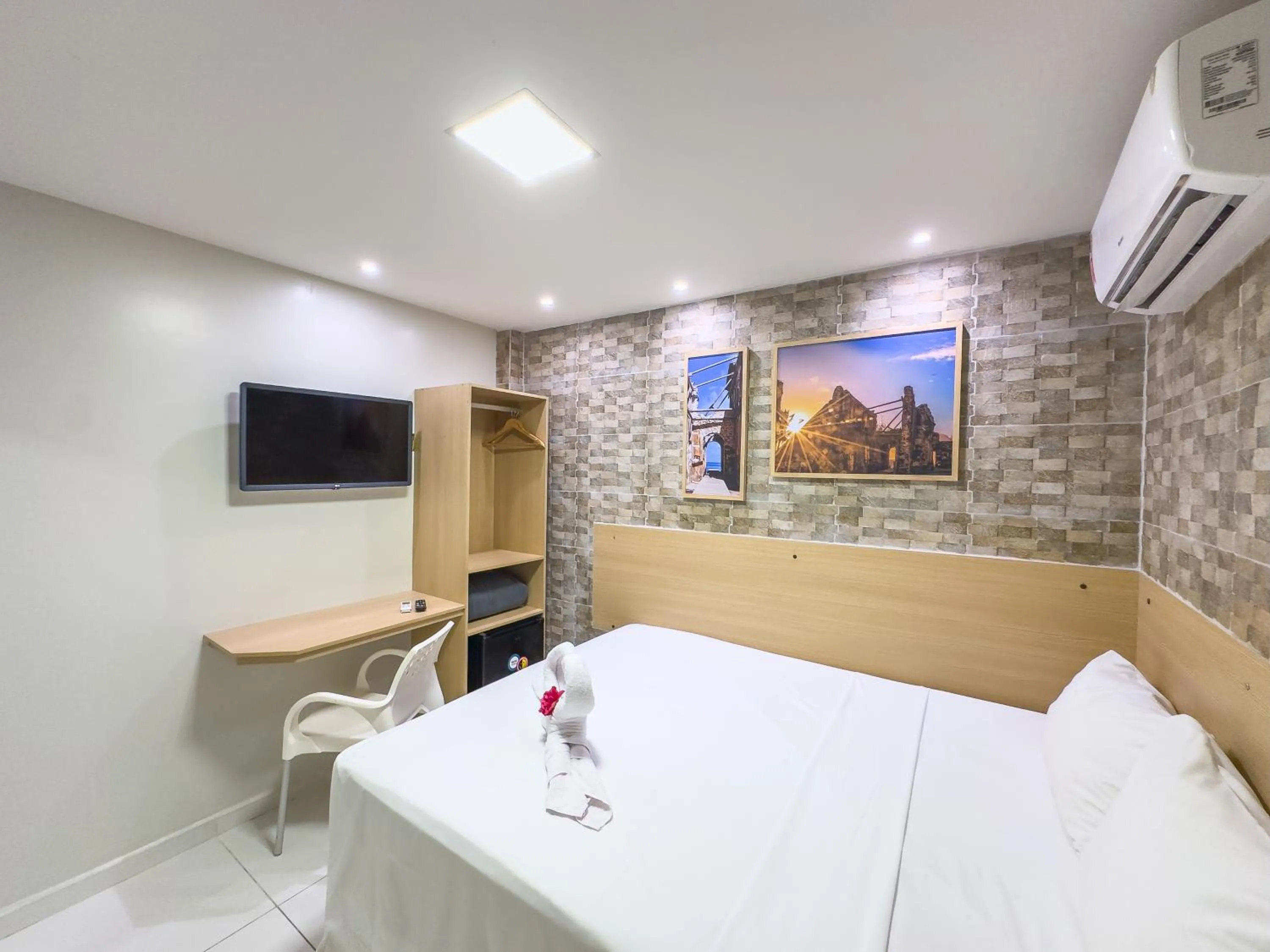 Bed in Pousada da Orla