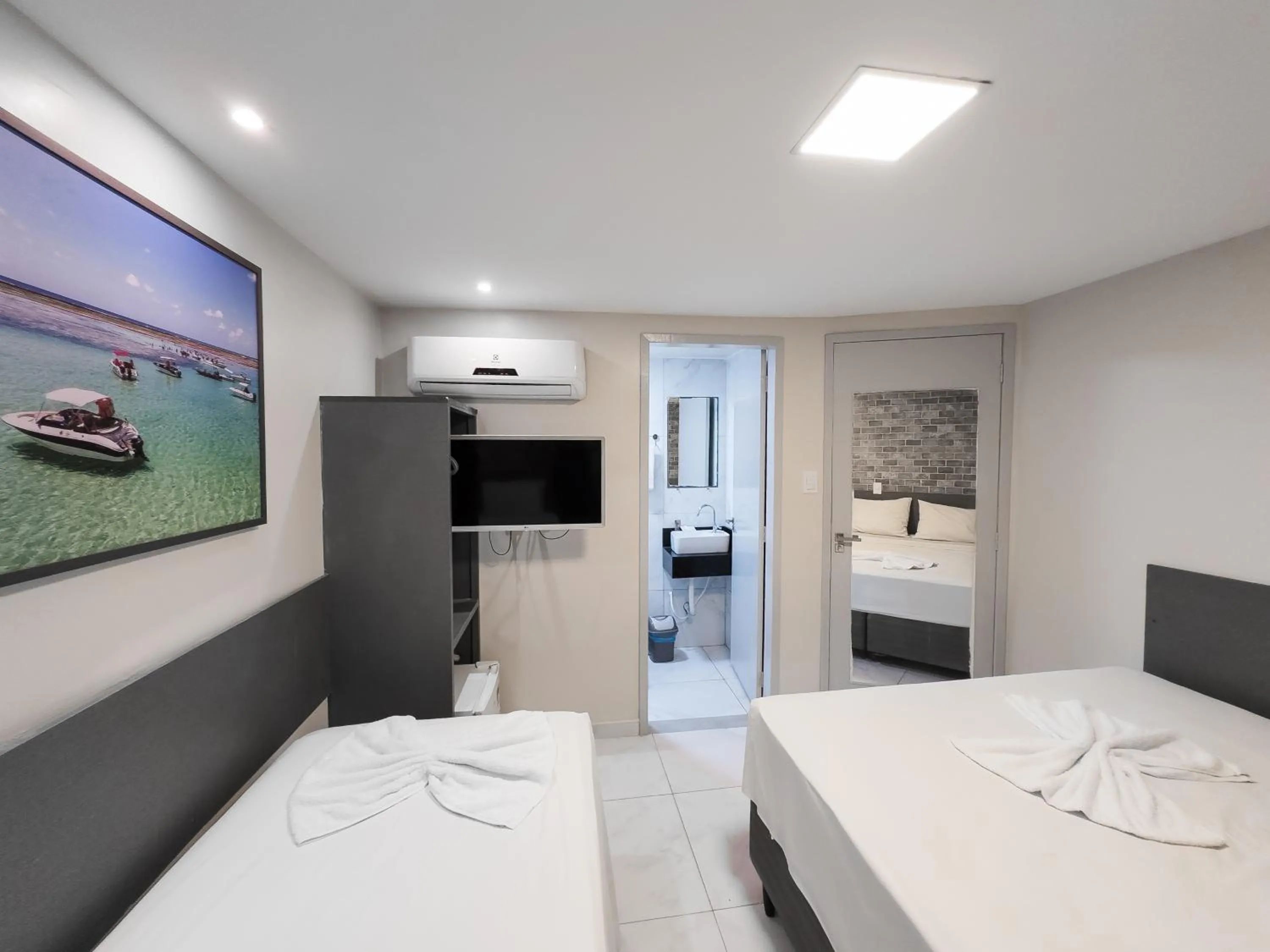 Bed in Pousada da Orla