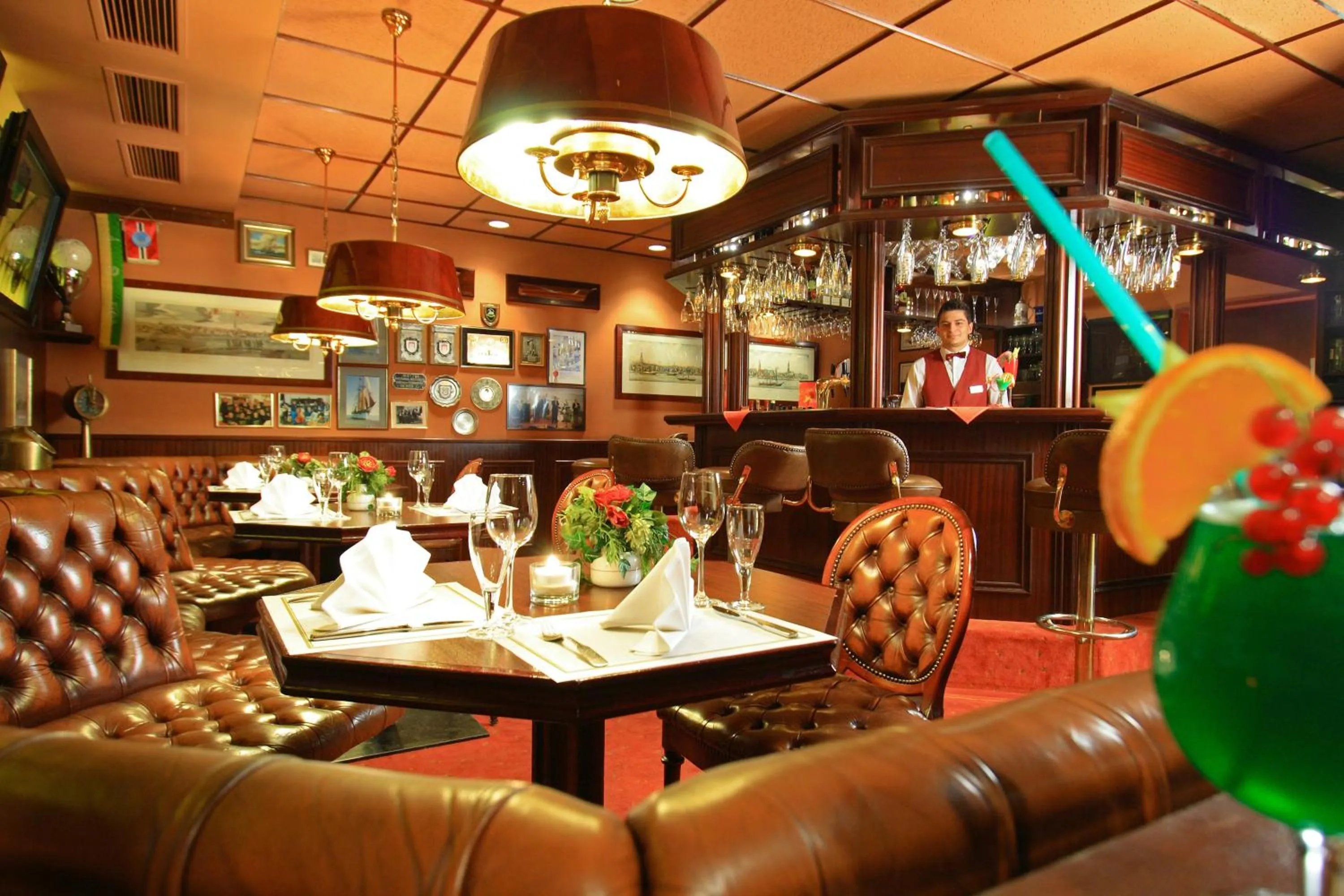 Lounge or bar in Hotel Panorama Hamburg-Billstedt