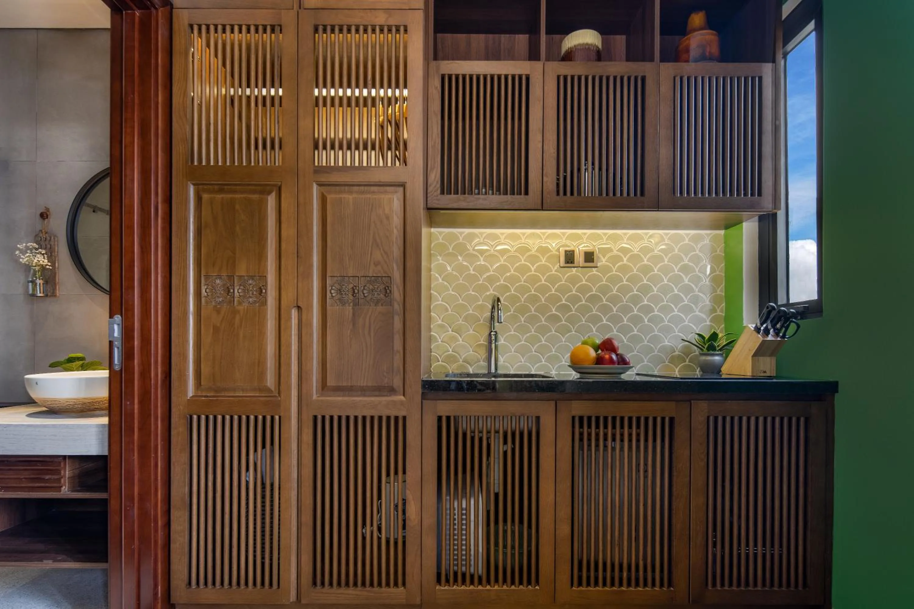 Kitchen or kitchenette in Seahorse Tropical Da Nang Hotel by Haviland