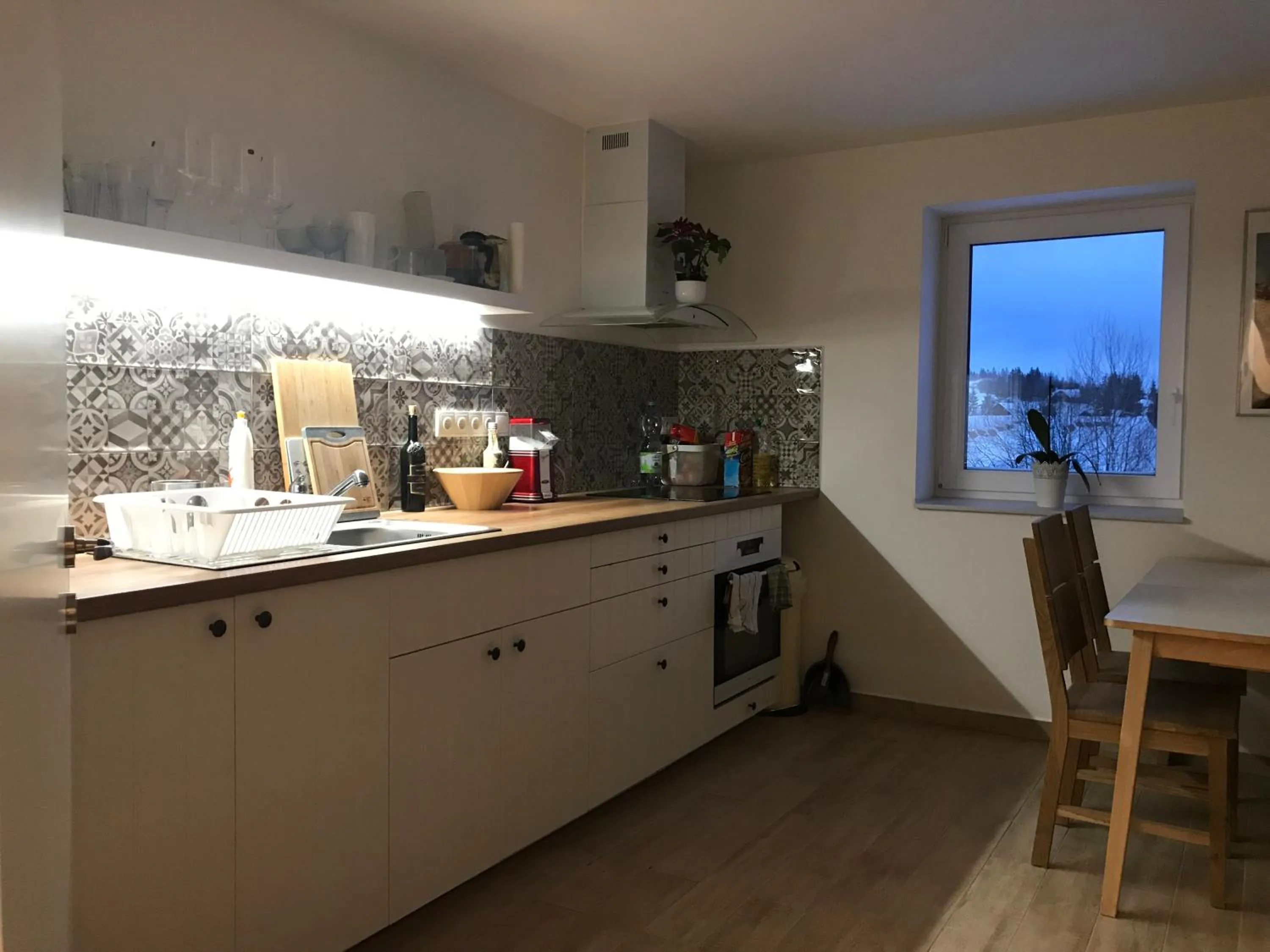 Kitchen or kitchenette in Penzion Kvilda - Luční