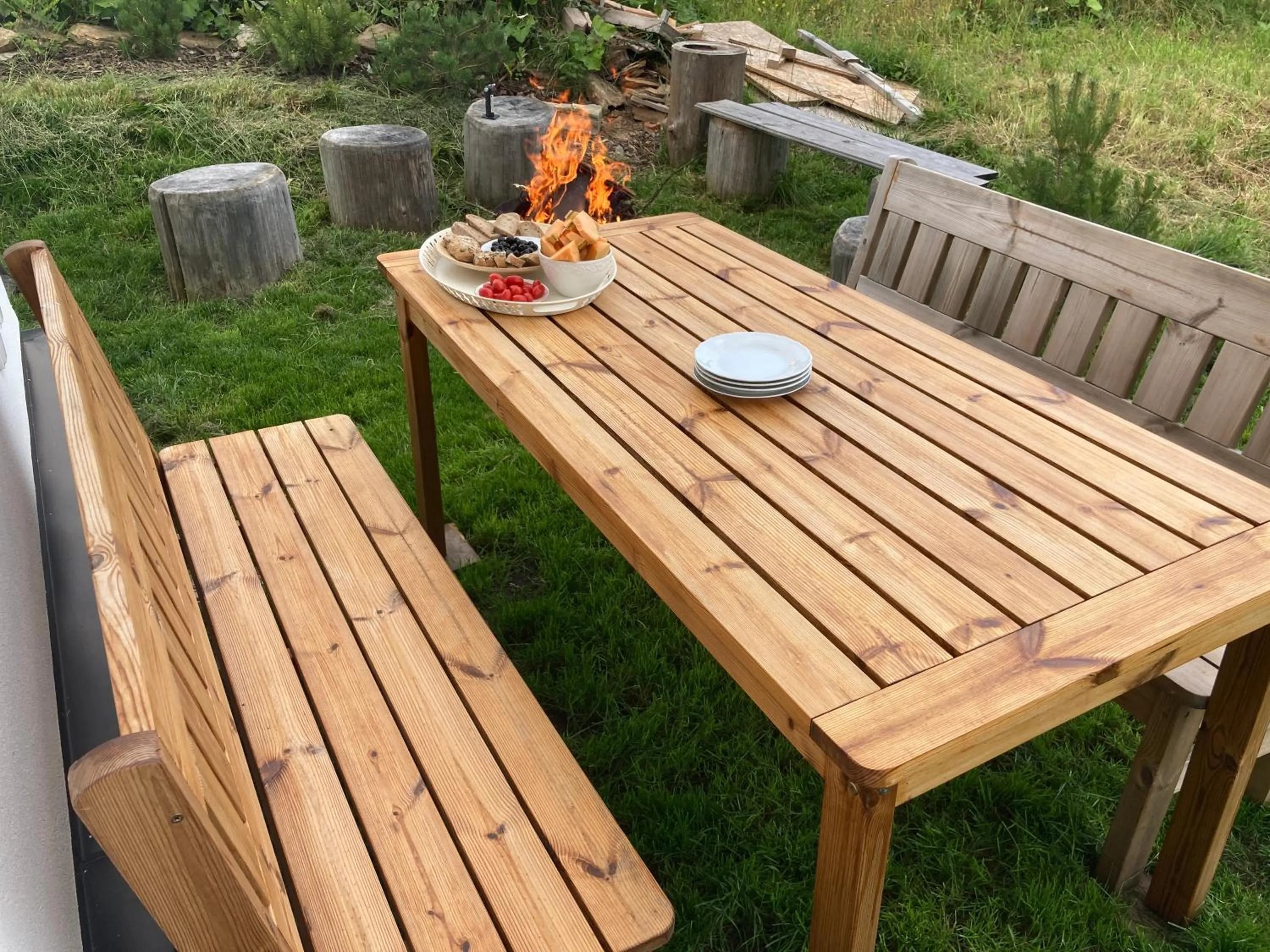 BBQ facilities in Penzion Kvilda - Luční