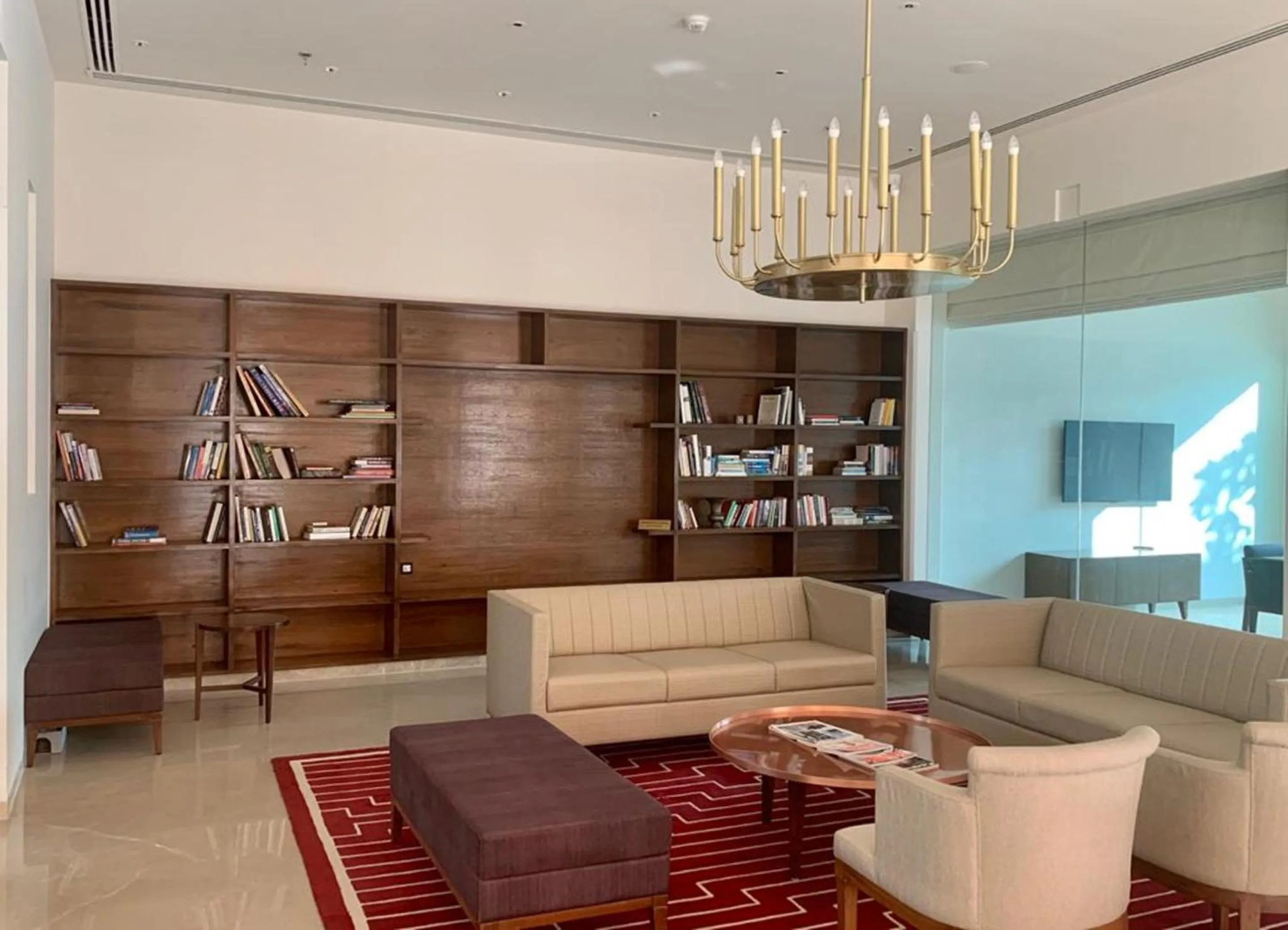 Library in Marasa Sarovar Premiere, Bodhgaya