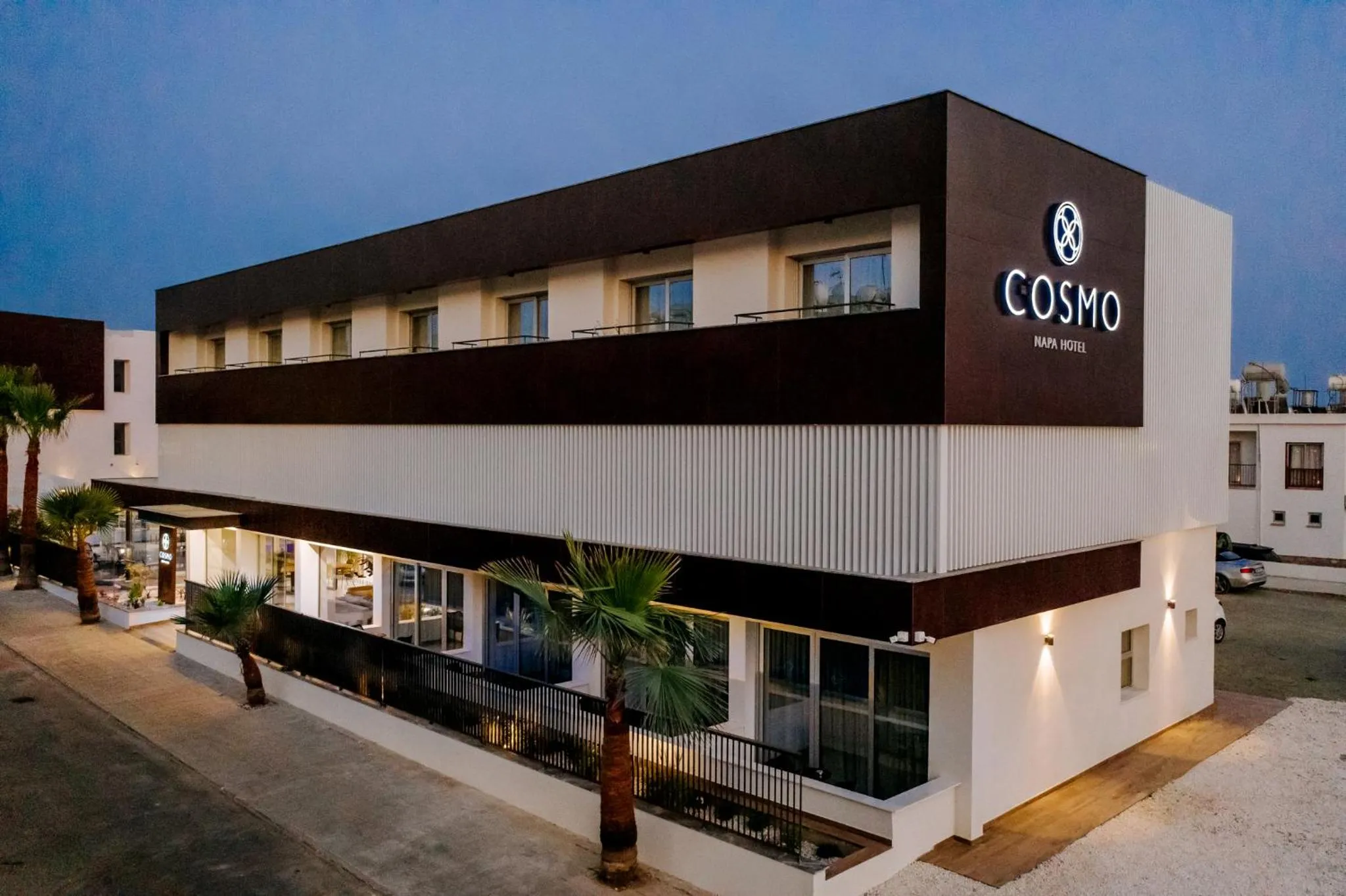 Property building in Cosmo Napa Boutique Hotel