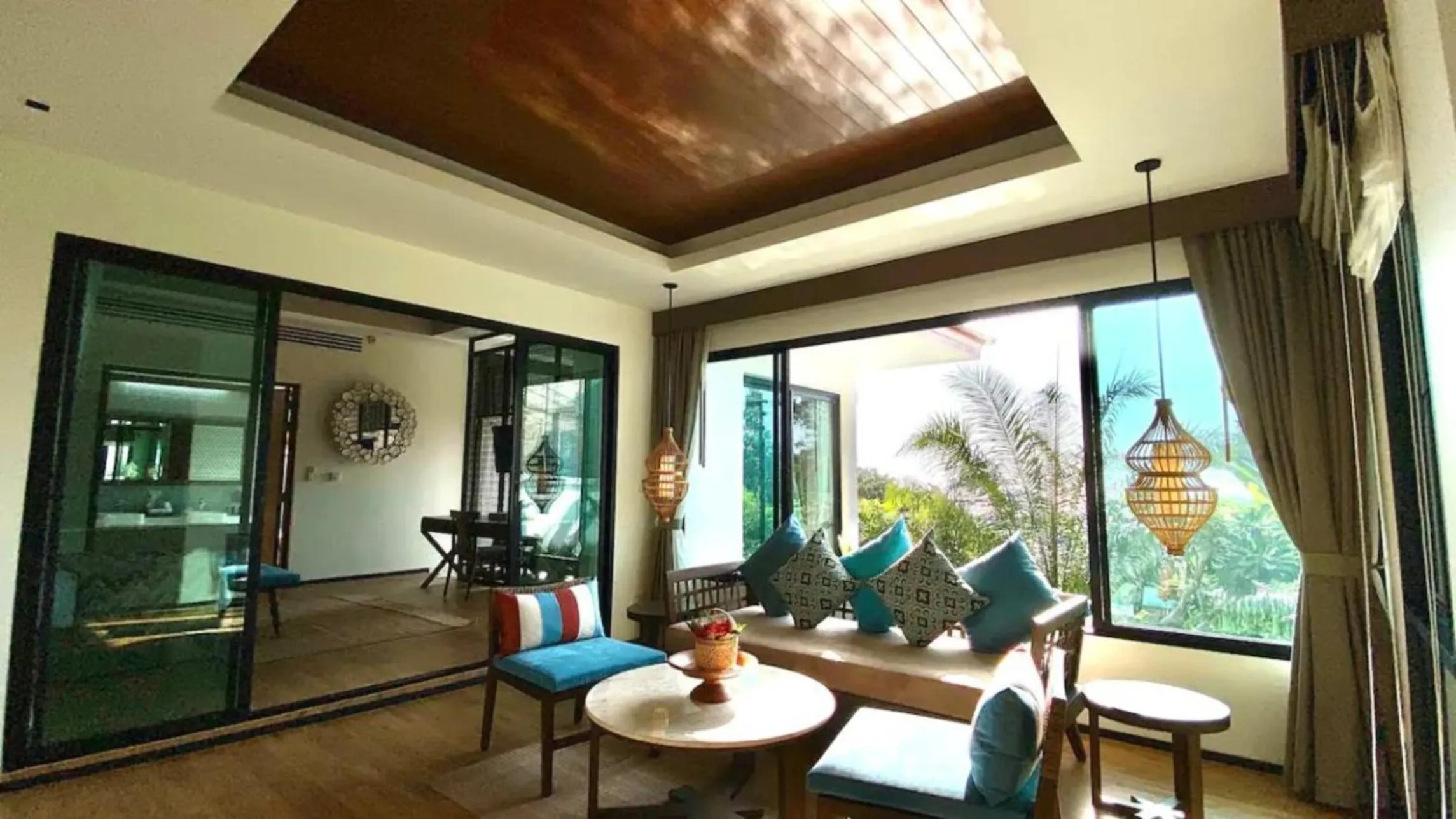 Seating area in Silla Villa Kata Beach