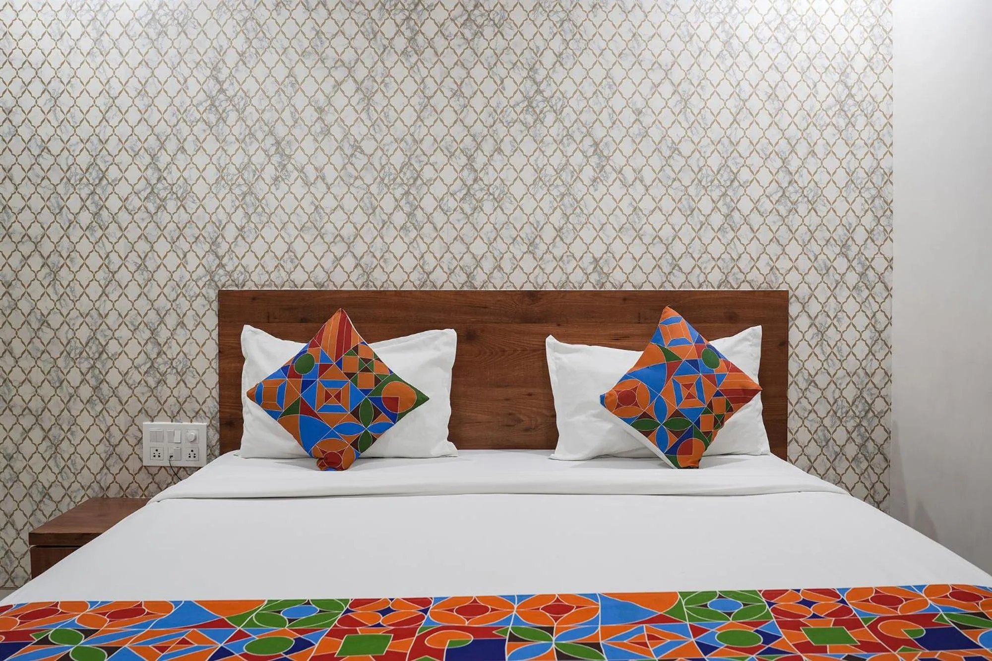 Bed in FabHotel Champion Grand - Nr Fortis Hospital, Nagarbhavi