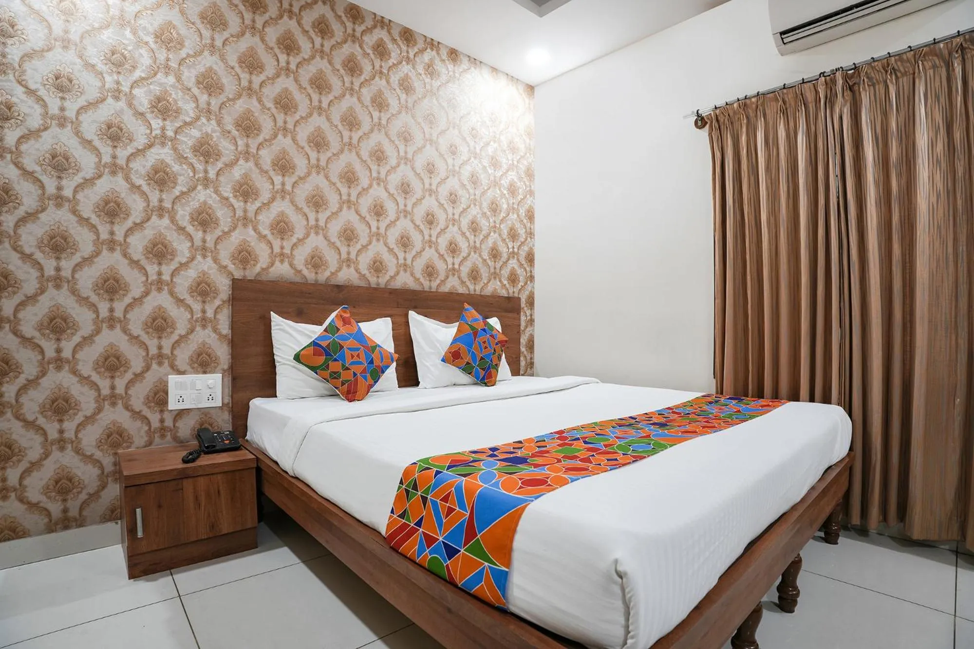 Bed in FabHotel Champion Grand - Nr Fortis Hospital, Nagarbhavi