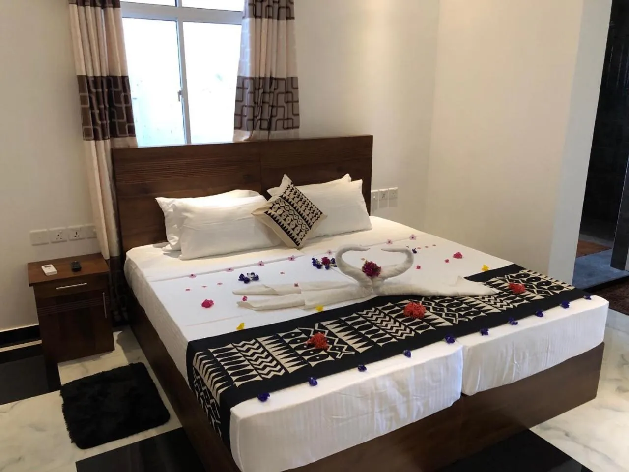 Bed in Hotel River Front