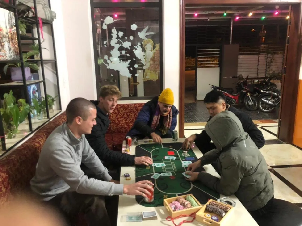 People in Ha Giang Ali Hostel