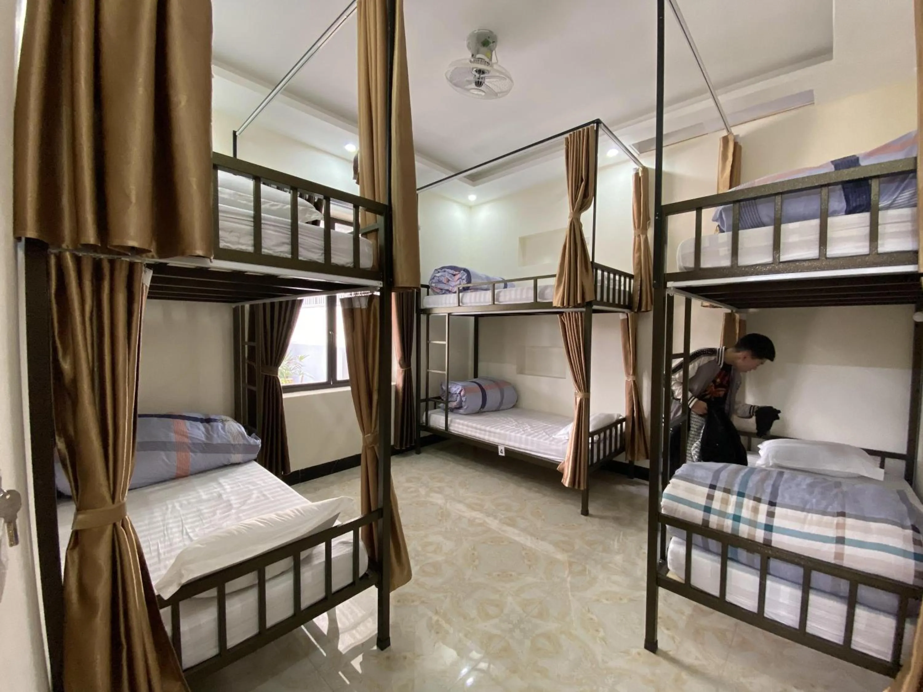 Bed in Ha Giang Ali Hostel