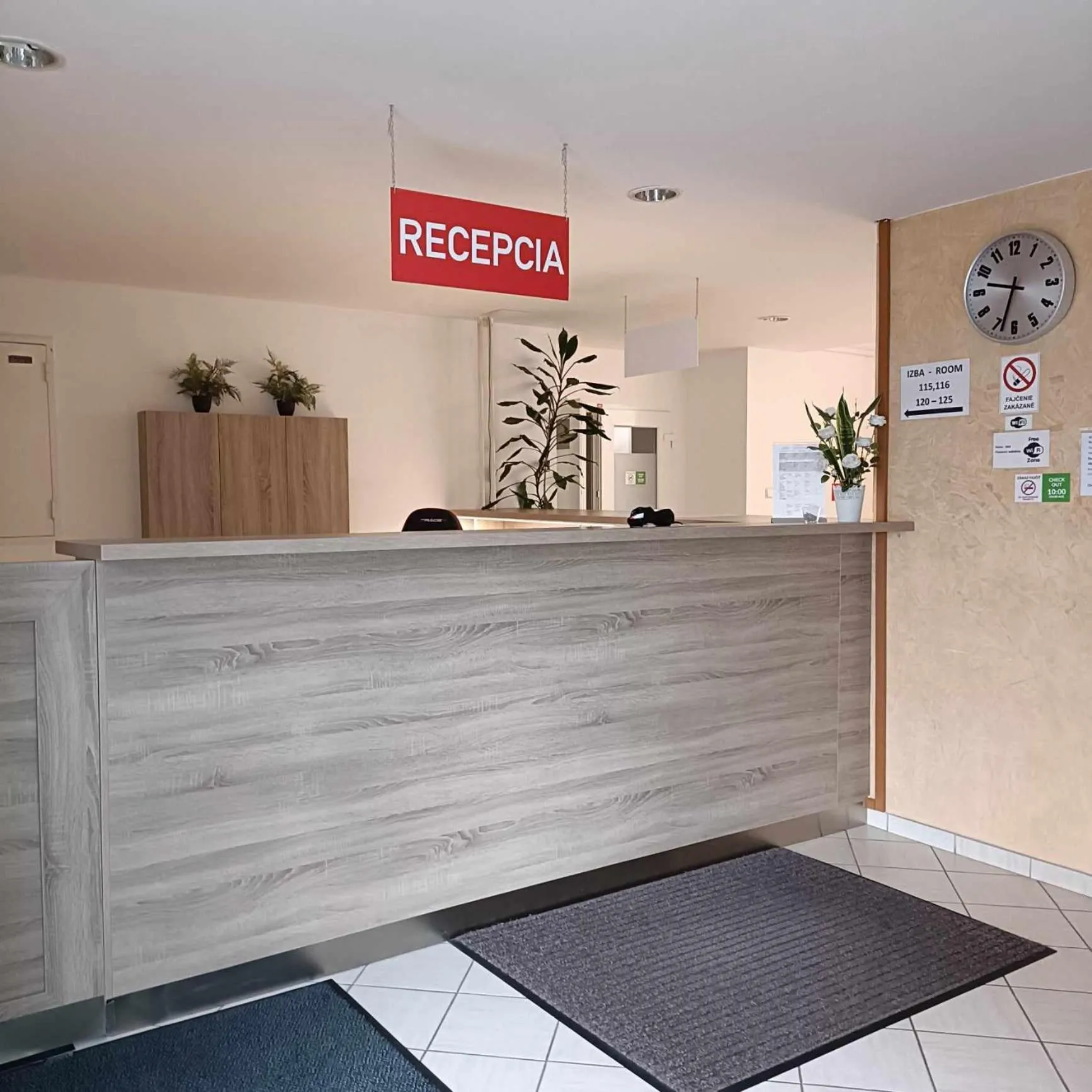 Lobby or reception in Ubytovňa Nobelova