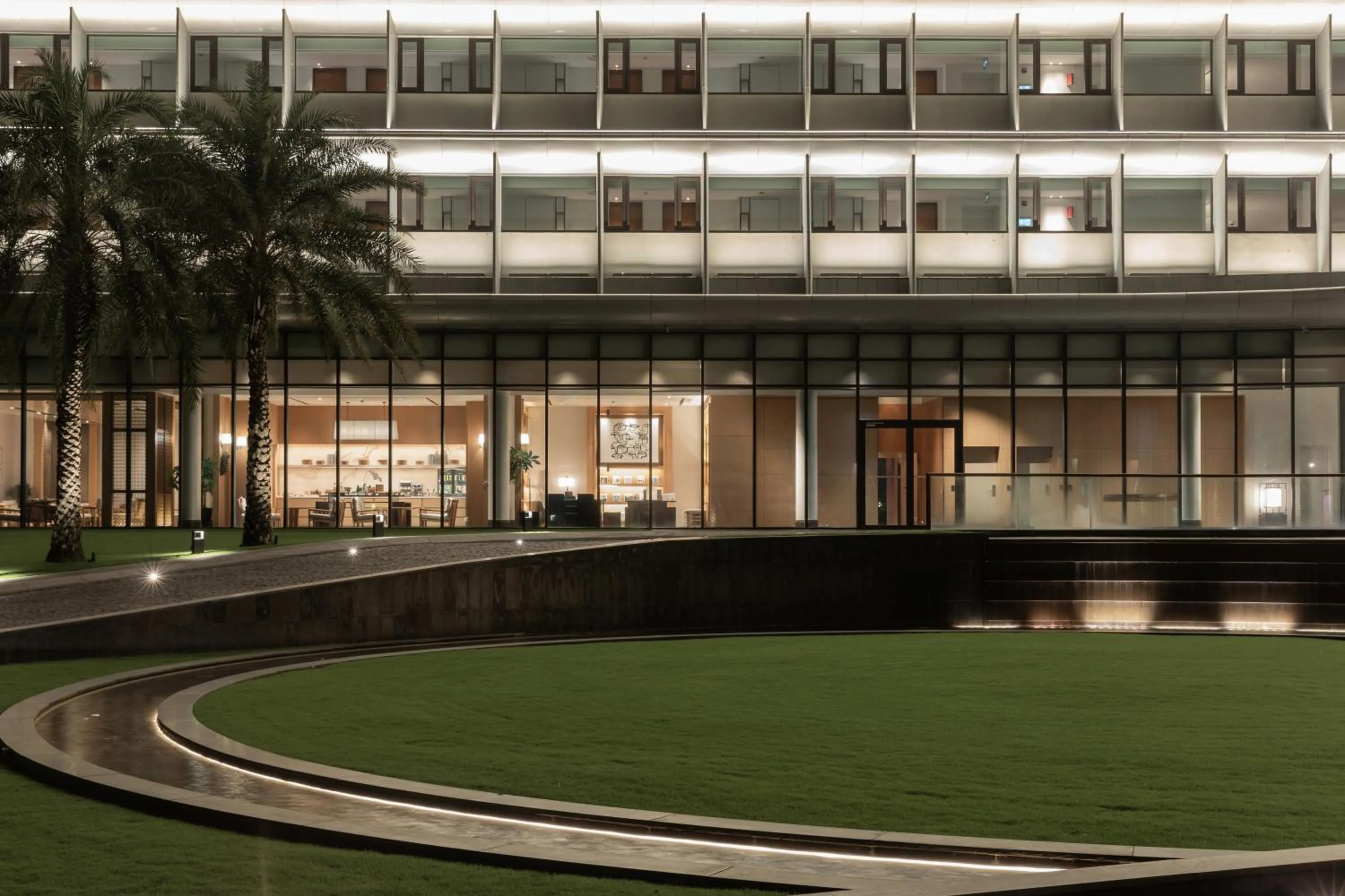 Inner courtyard view in Shilla Monogram Danang