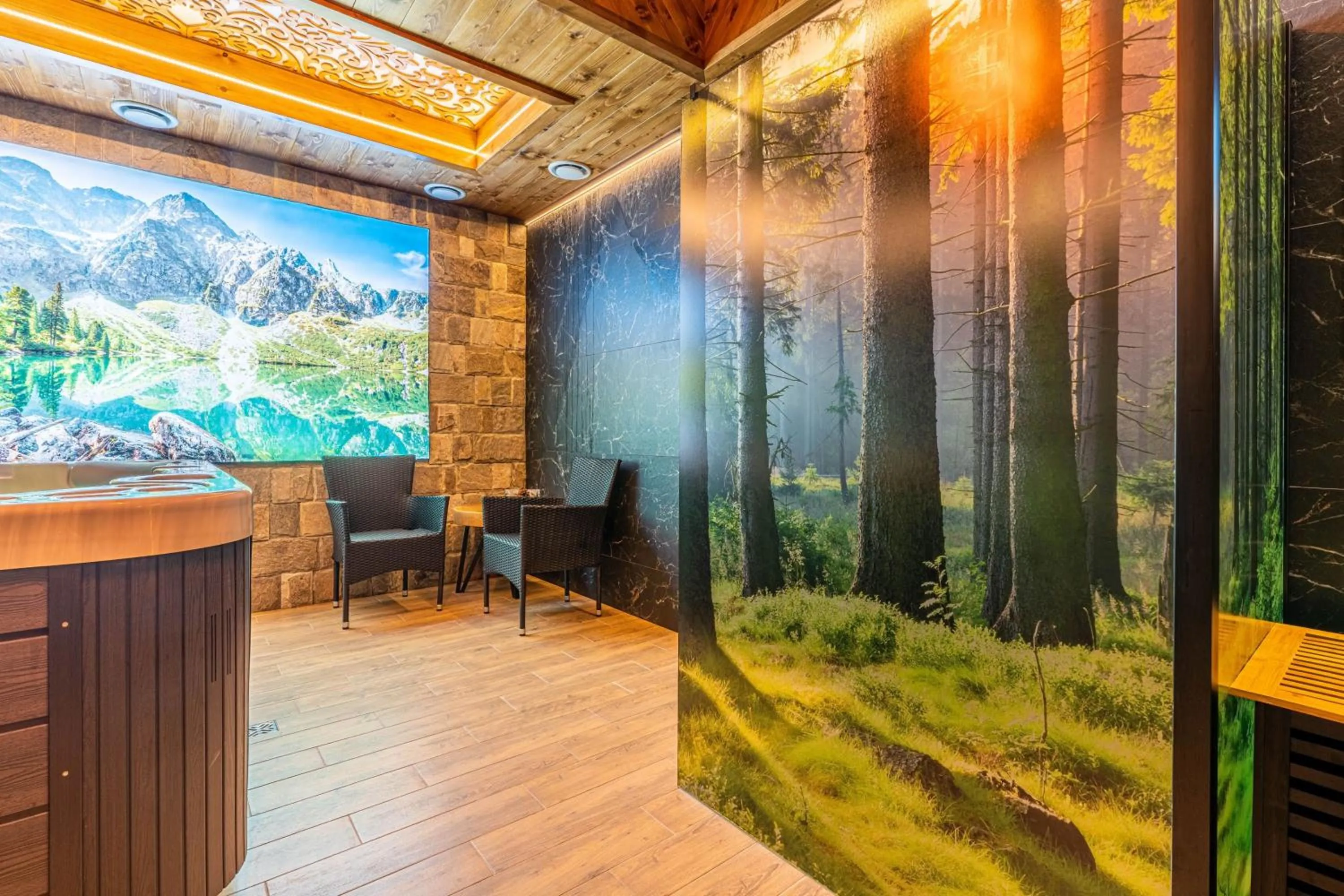 Hot Tub in Rezydencja Markowy Dworek