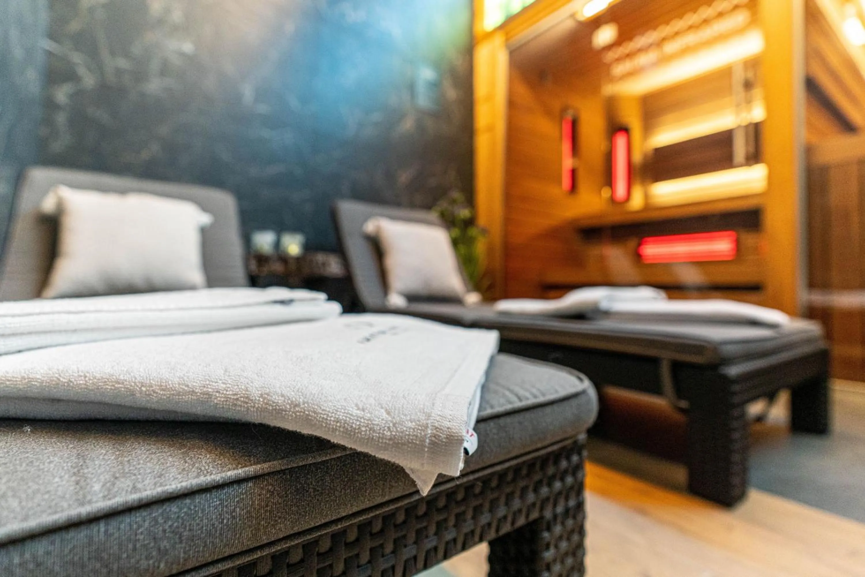 Sauna, Bed in Rezydencja Markowy Dworek