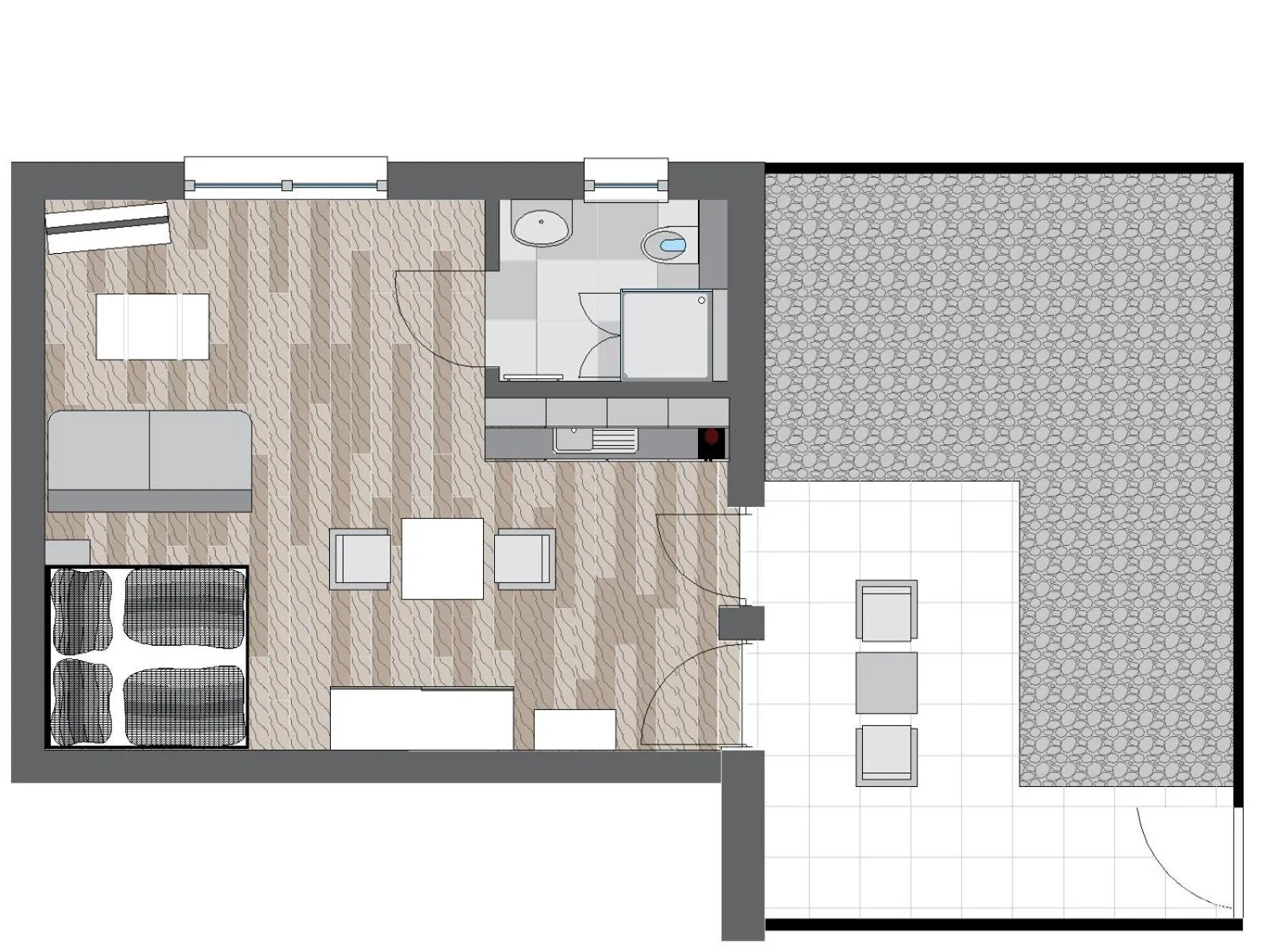 Photo of the whole room in BestBoarding24