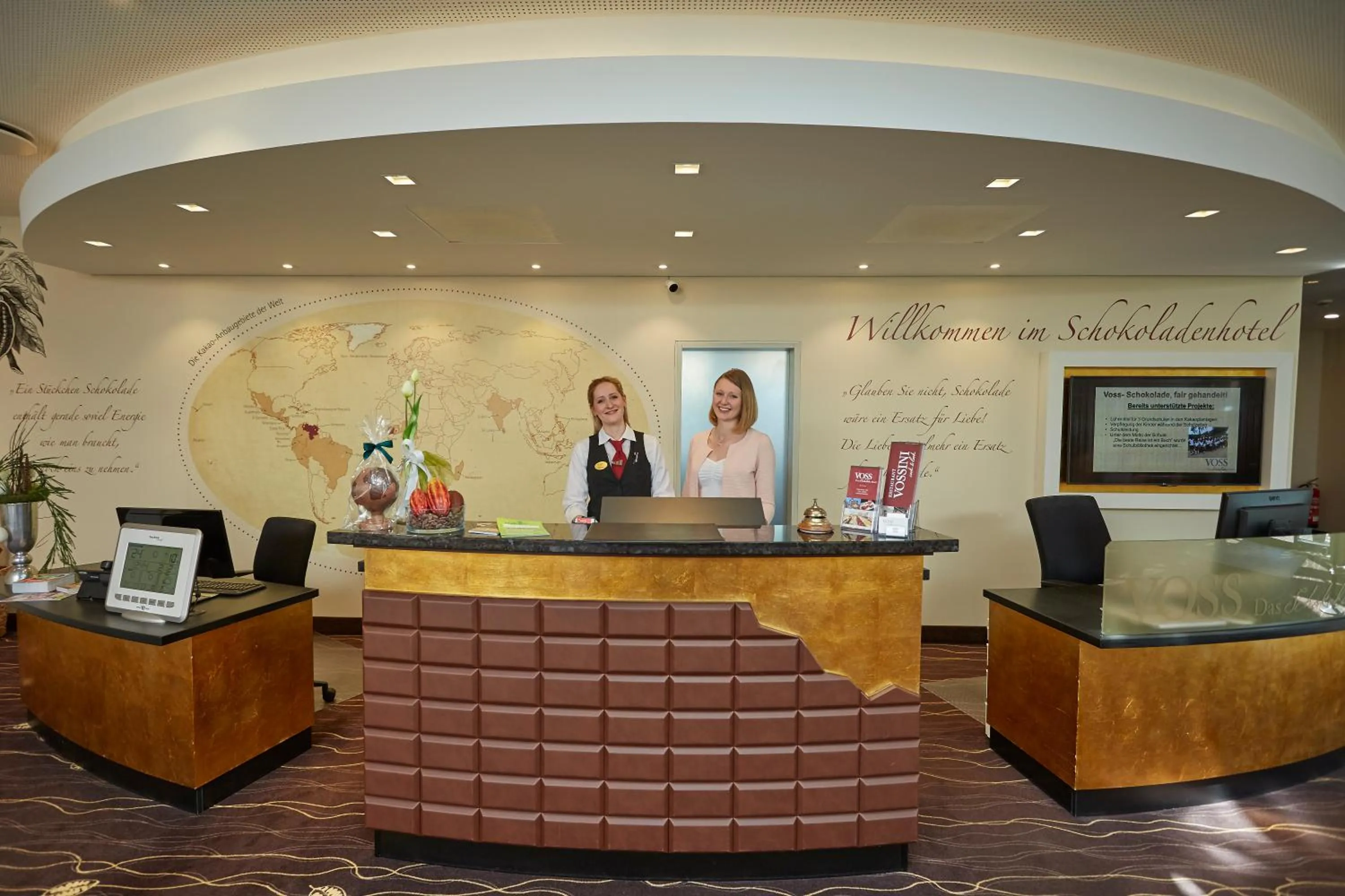 Lobby or reception in Das Schokoladenhotel