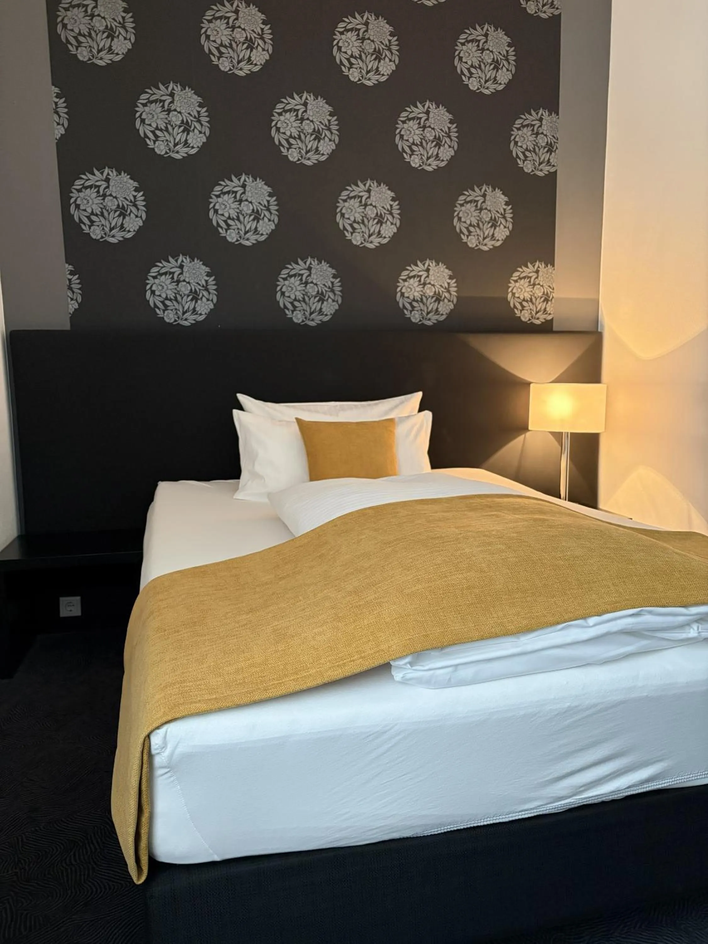 Bed in Hotel Schempp