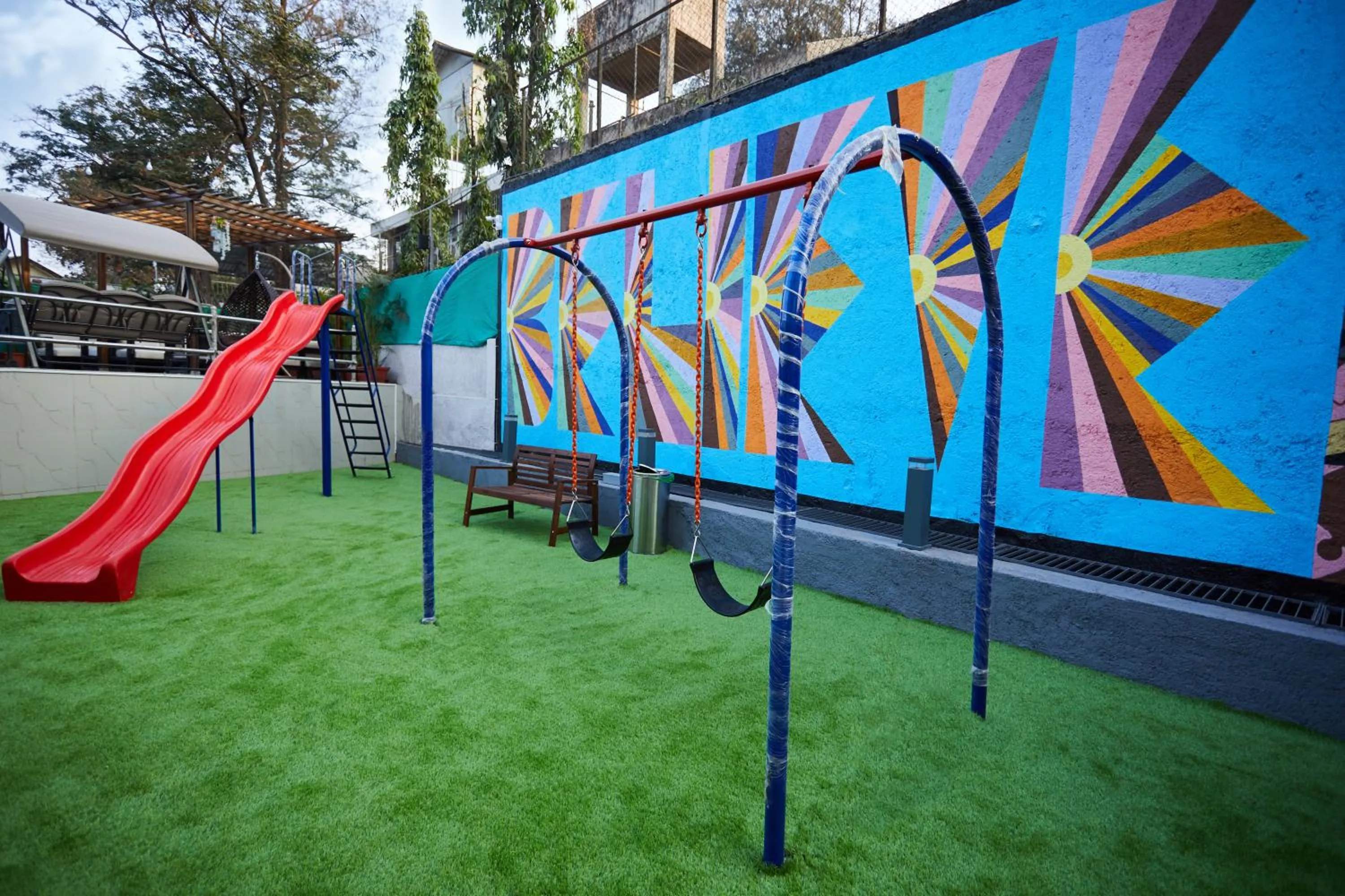 Children play ground in Aureole Mrida - A Boutique Hotel