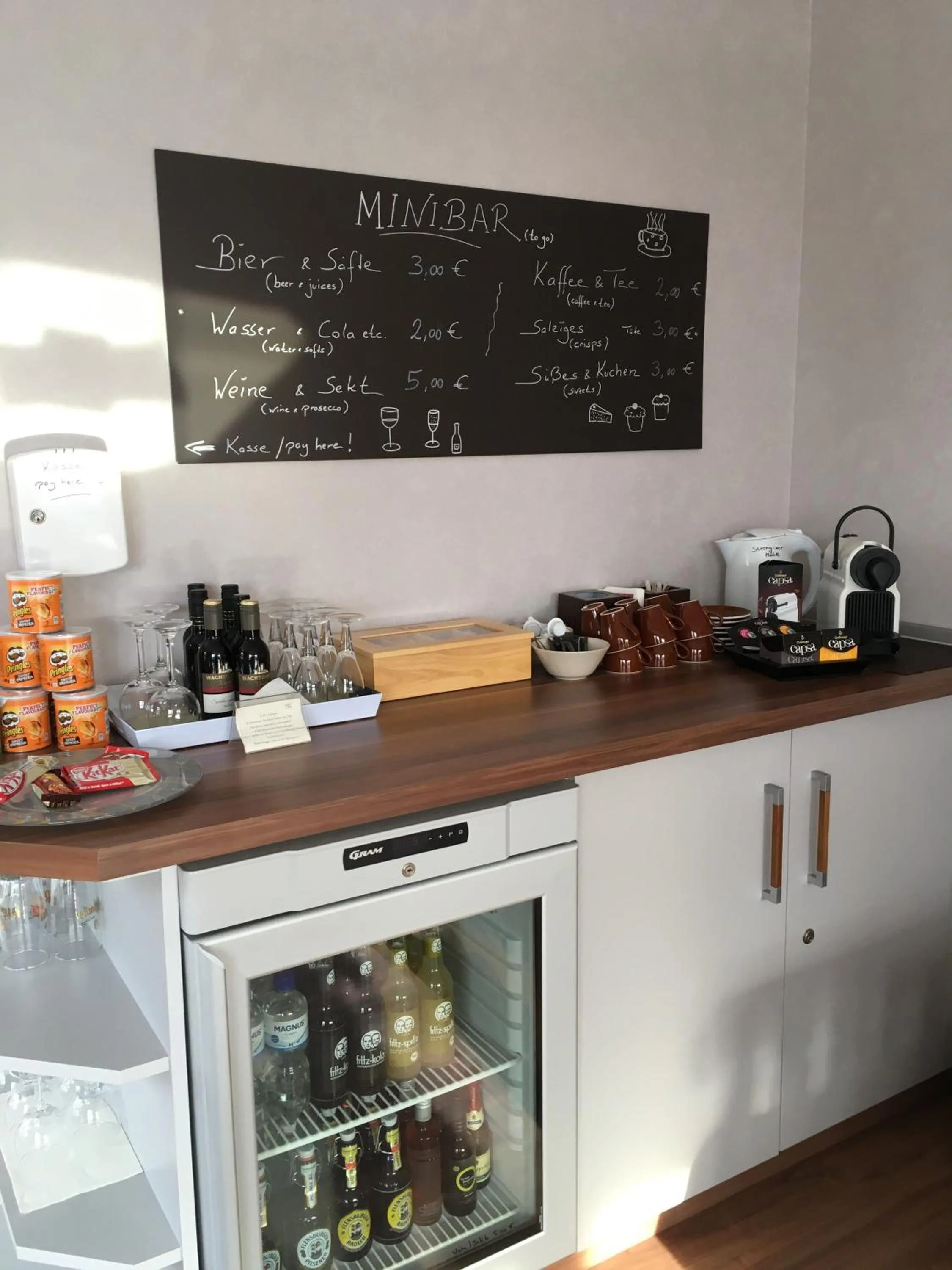 Communal kitchen in Flair Landhotel Strengliner Mühle