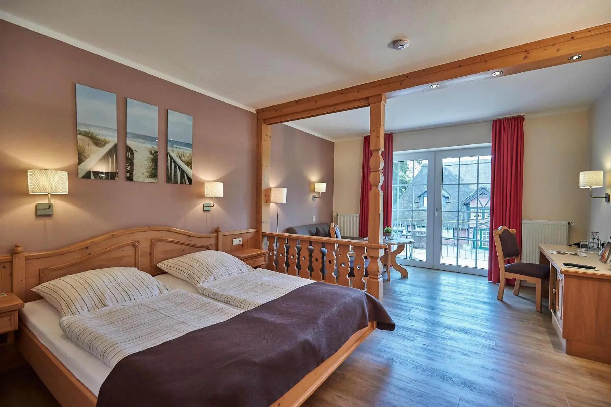 Deluxe Double Room with Balcony - single occupancy in Flair Landhotel Strengliner Mühle Deluxe Double Room with Balcony - single occupancy in Flair Landhotel Strengliner Mühle