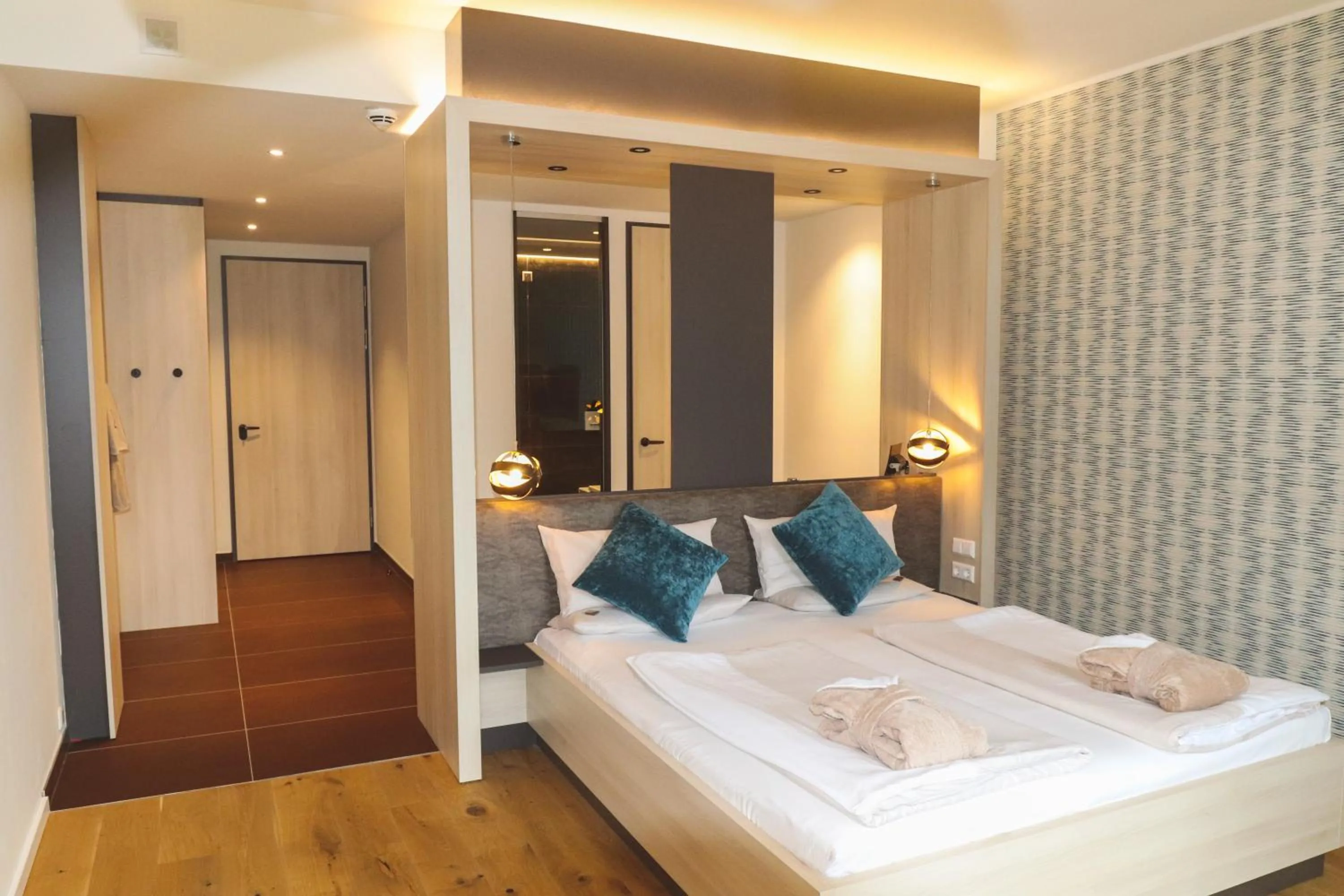 Bedroom, Bed in Bornmühle