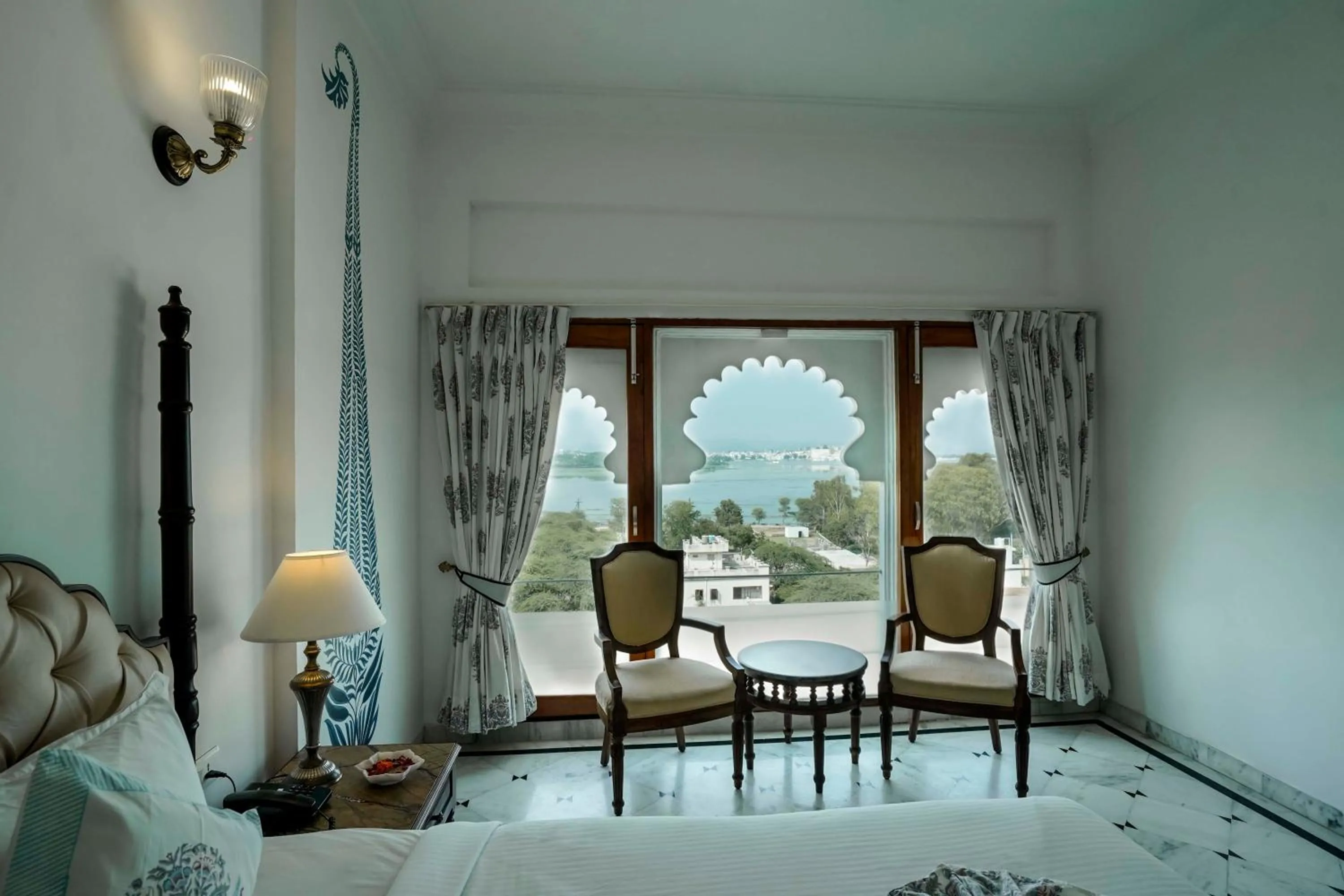 Seating area, Bed in Burj Baneria - A Boutique Homestay