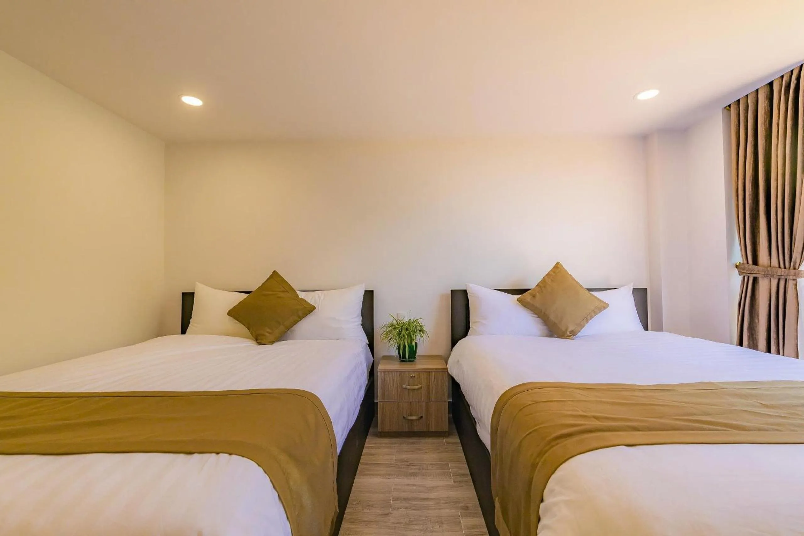 Bed in Khanh Uyen 1 Hotel