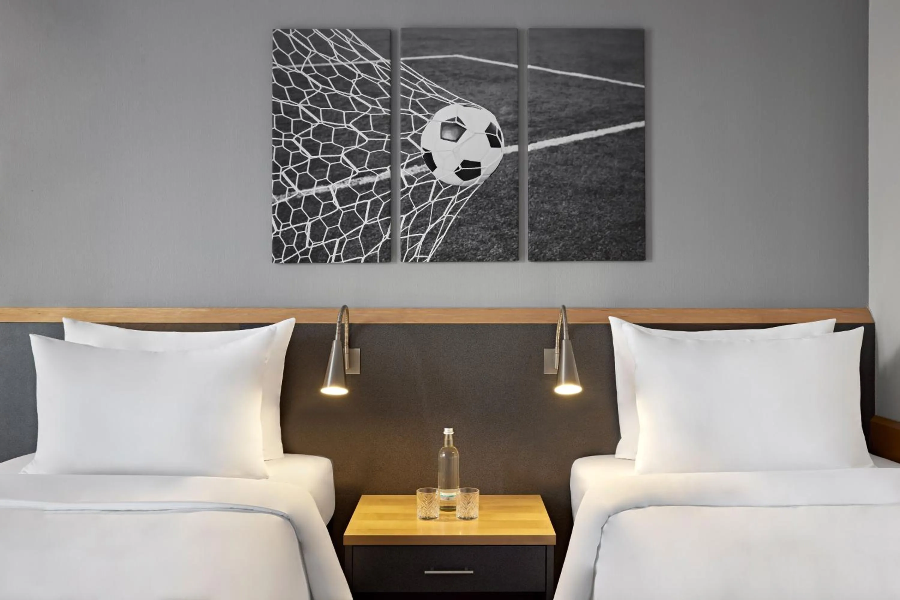 Bed in Lindner Hotel Leverkusen BayArena, part of JdV by Hyatt