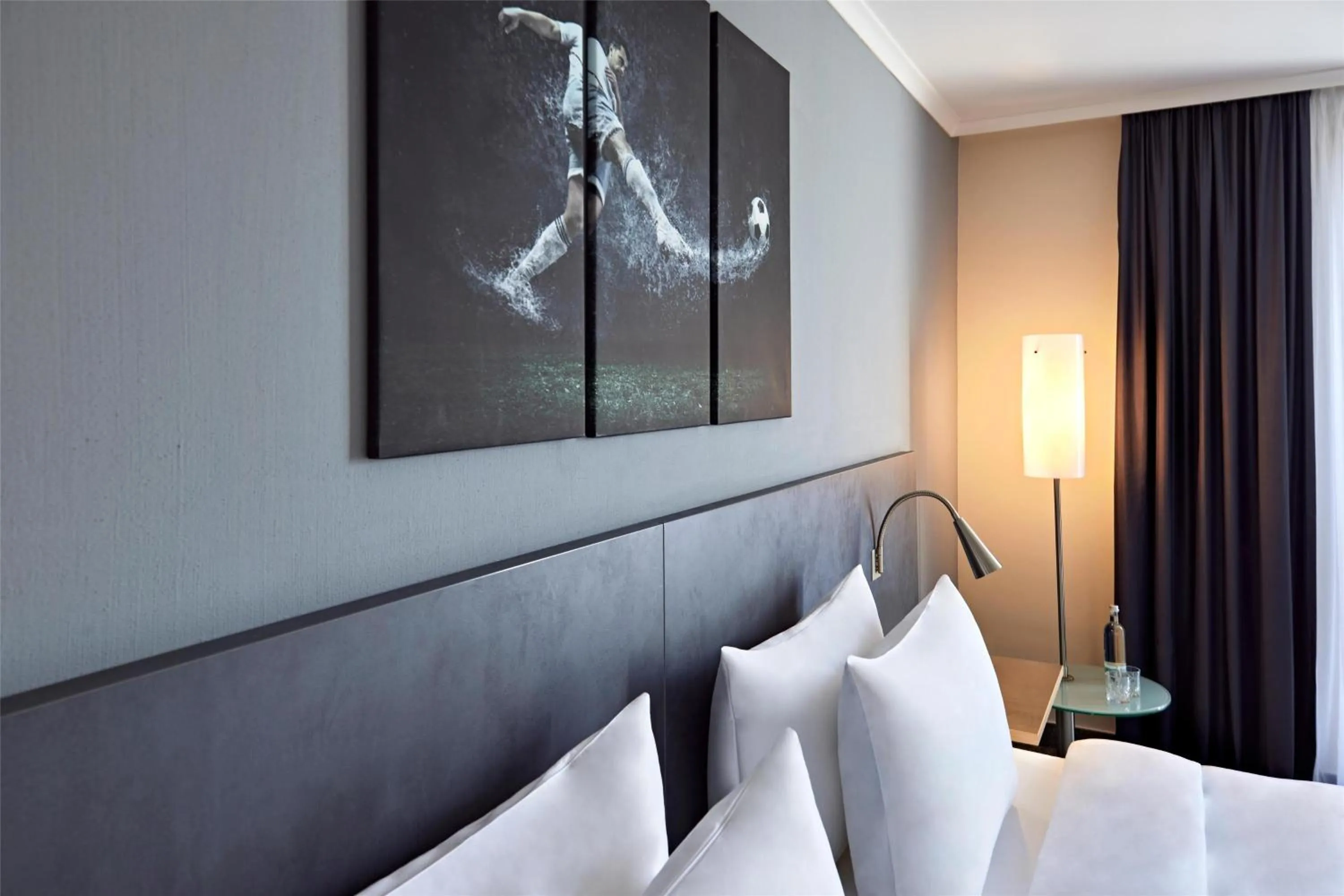 Bedroom, Bed in Lindner Hotel Leverkusen BayArena, part of JdV by Hyatt