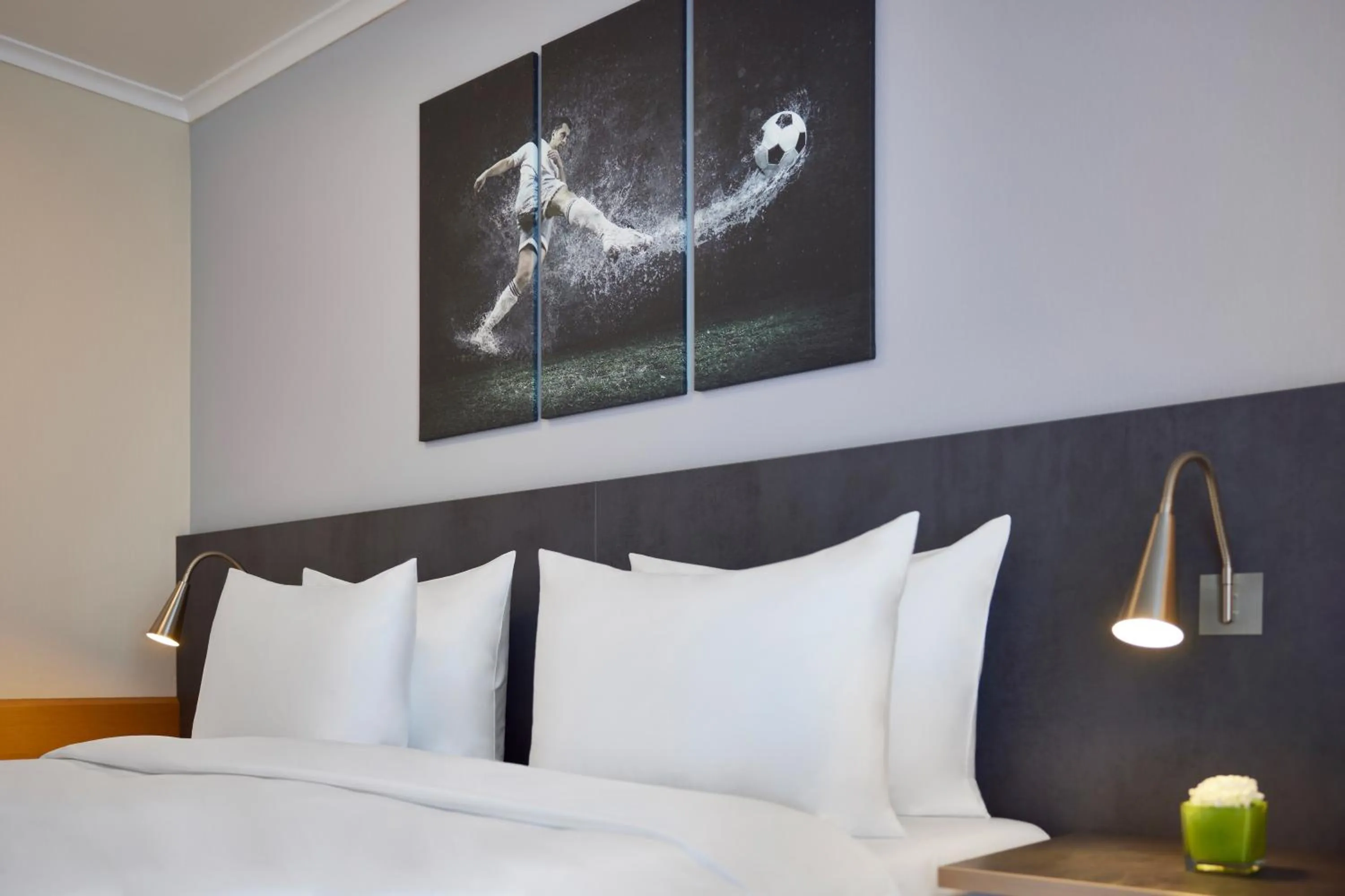 Bed in Lindner Hotel Leverkusen BayArena, part of JdV by Hyatt