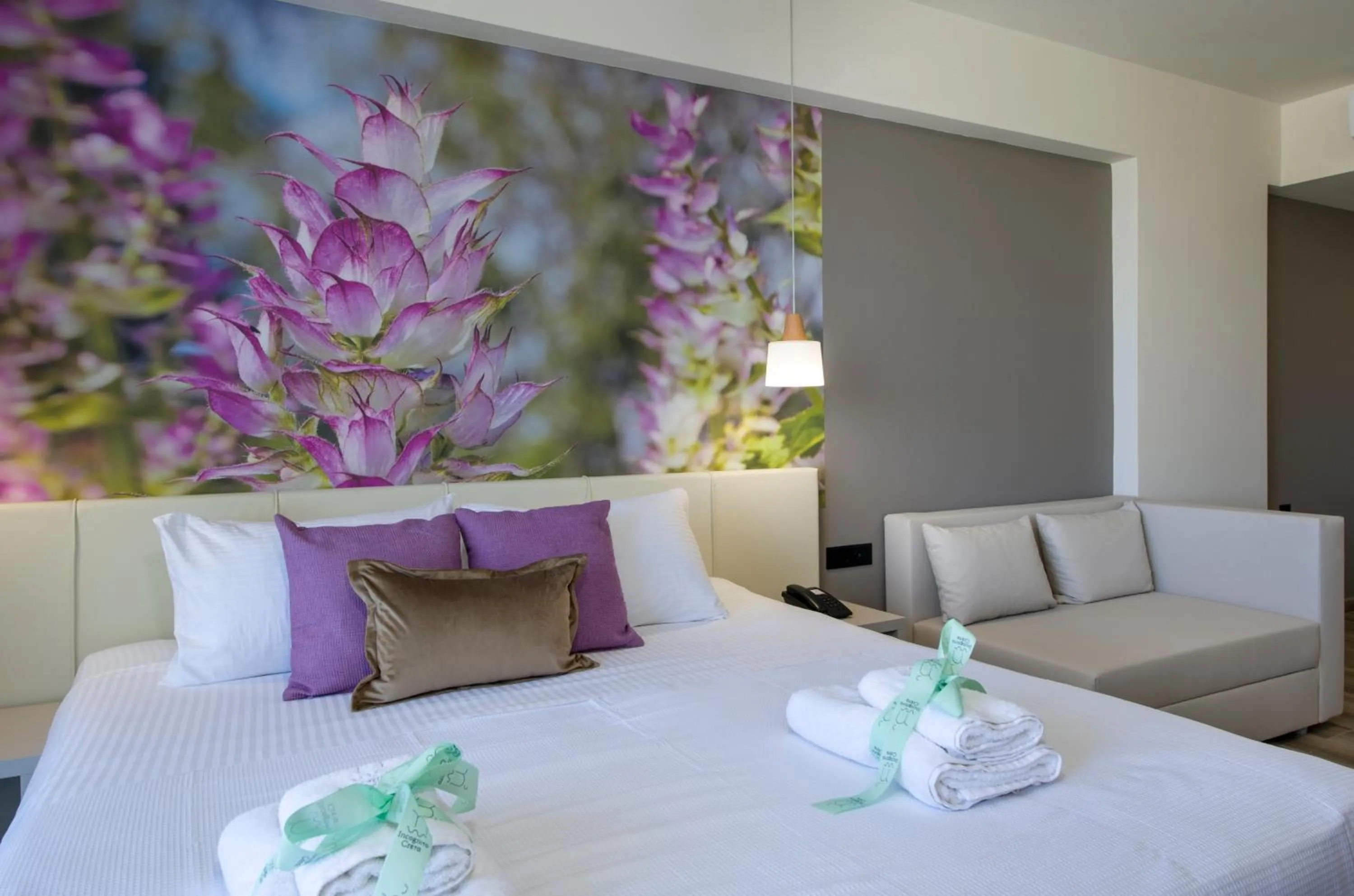 Bed in Incognito Creta Luxury Suites and More
