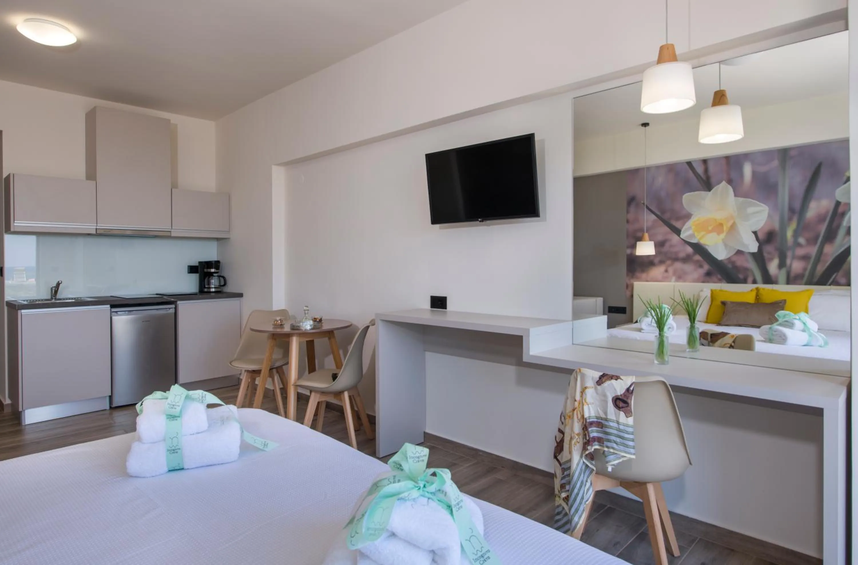 Kitchen or kitchenette in Incognito Creta Luxury Suites and More