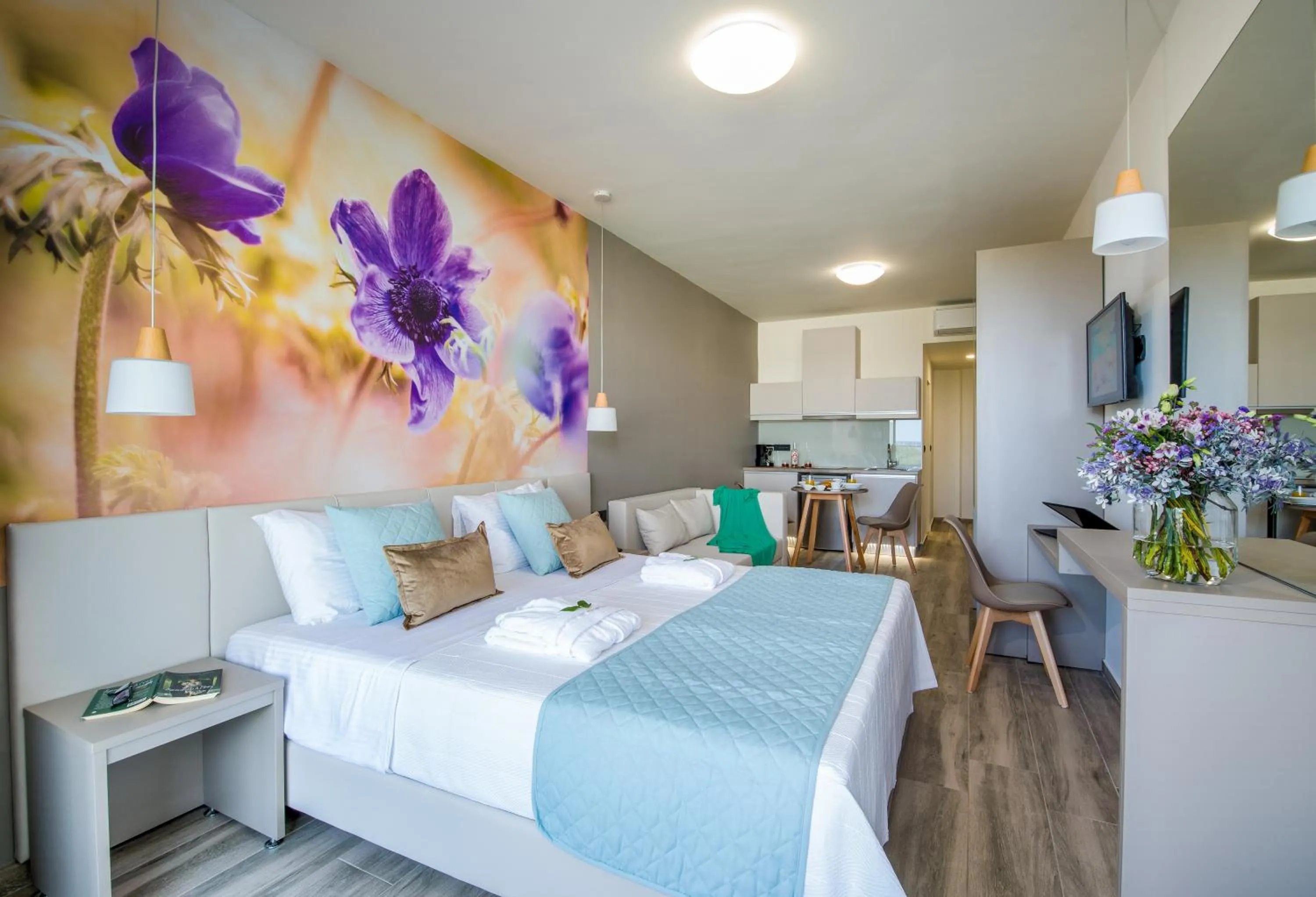 Bed in Incognito Creta Luxury Suites and More