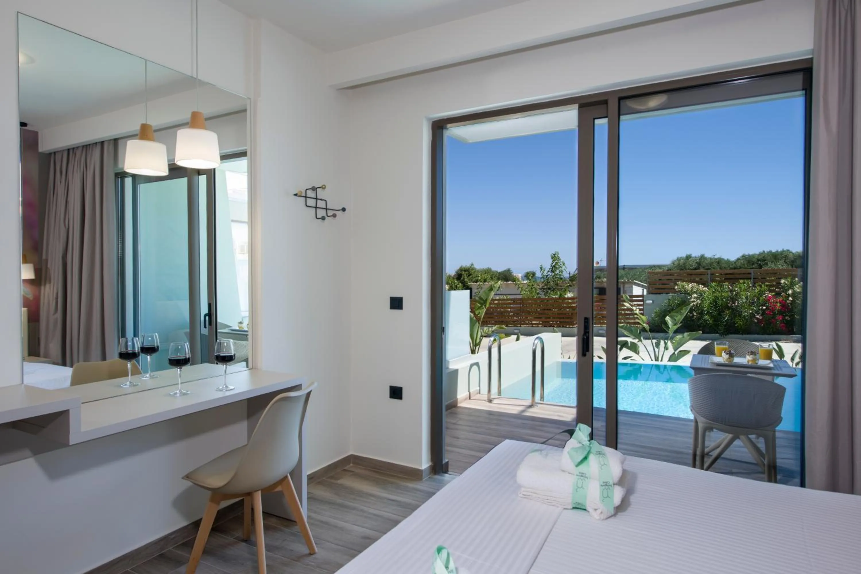 Pool view in Incognito Creta Luxury Suites and More