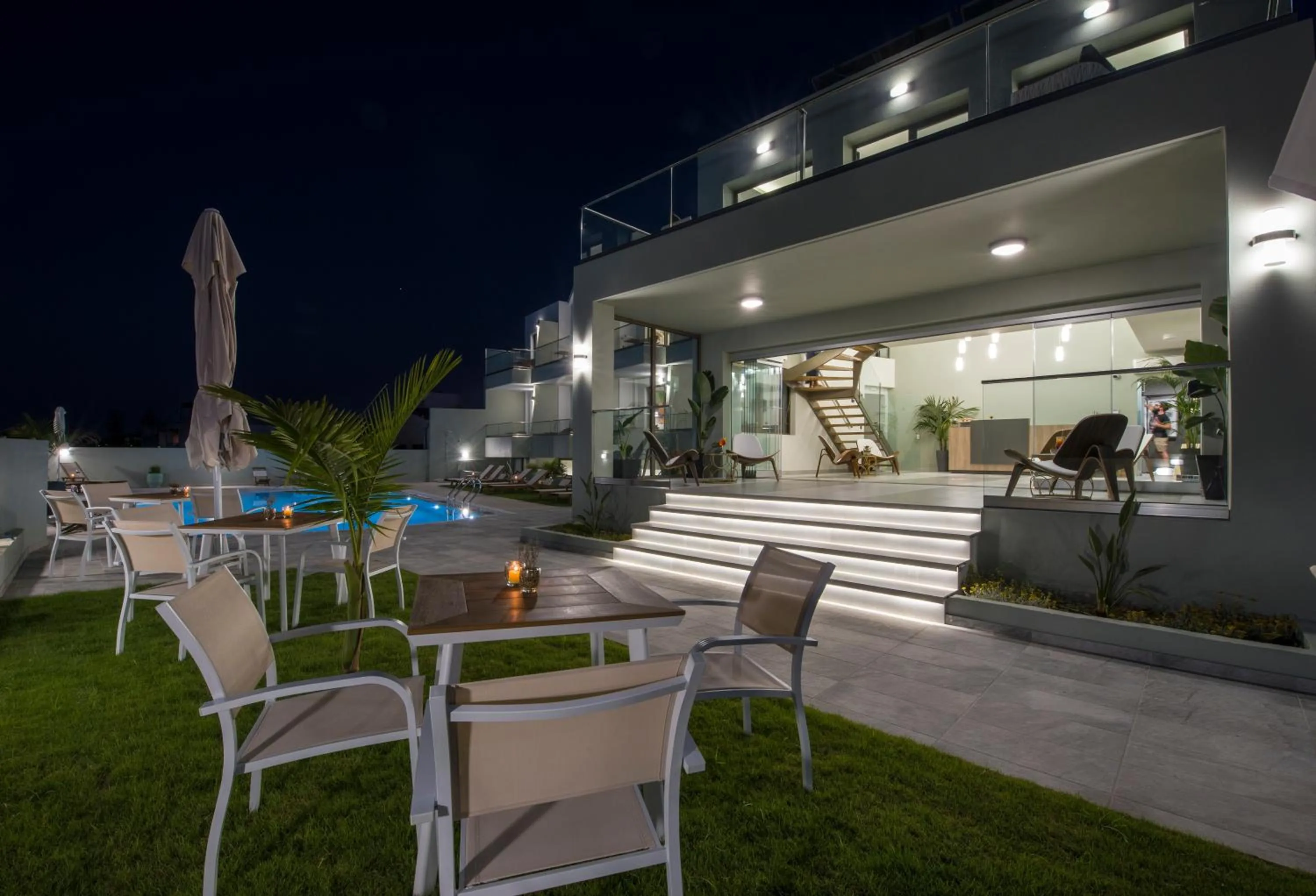 Patio in Incognito Creta Luxury Suites and More