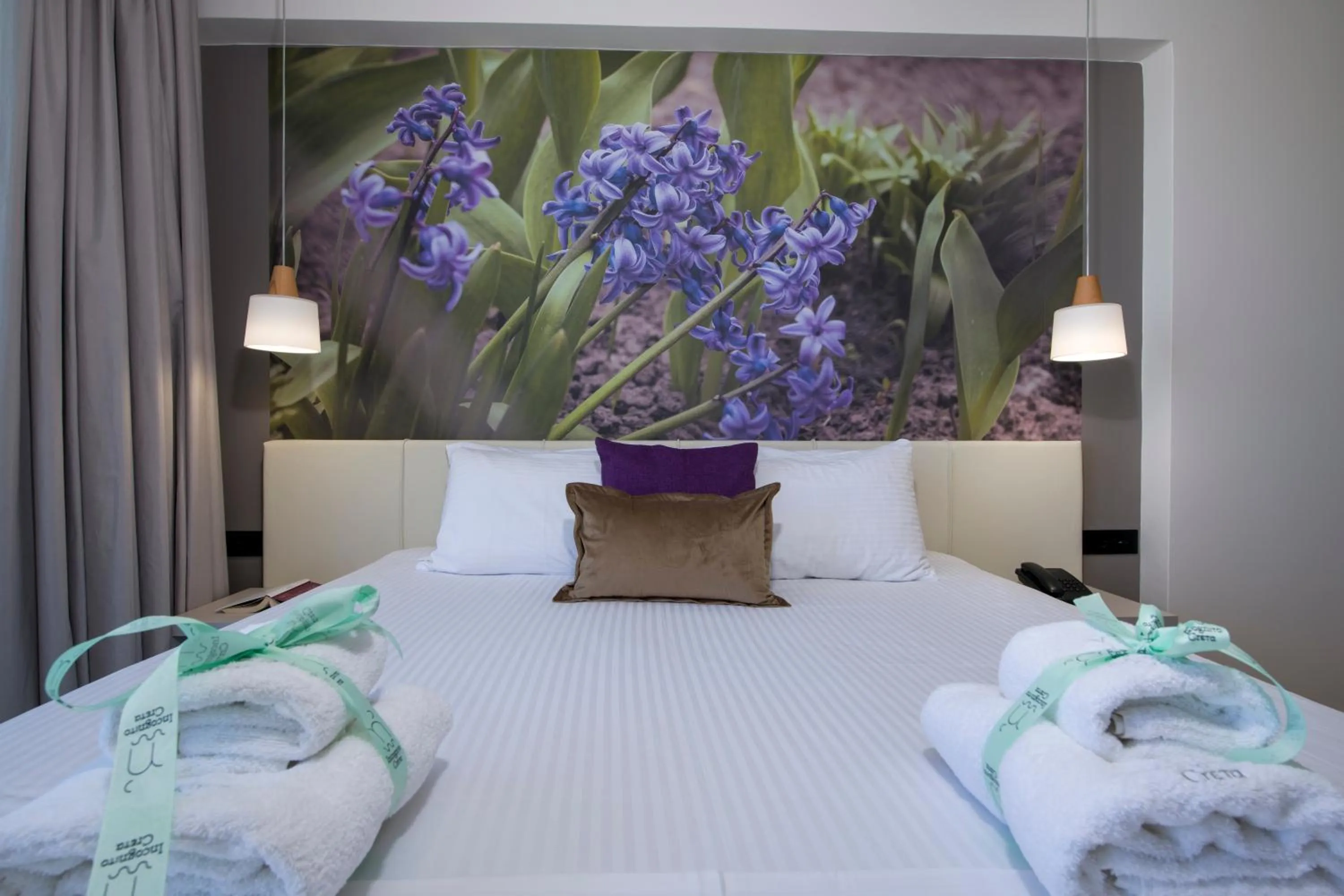 Bed in Incognito Creta Luxury Suites and More