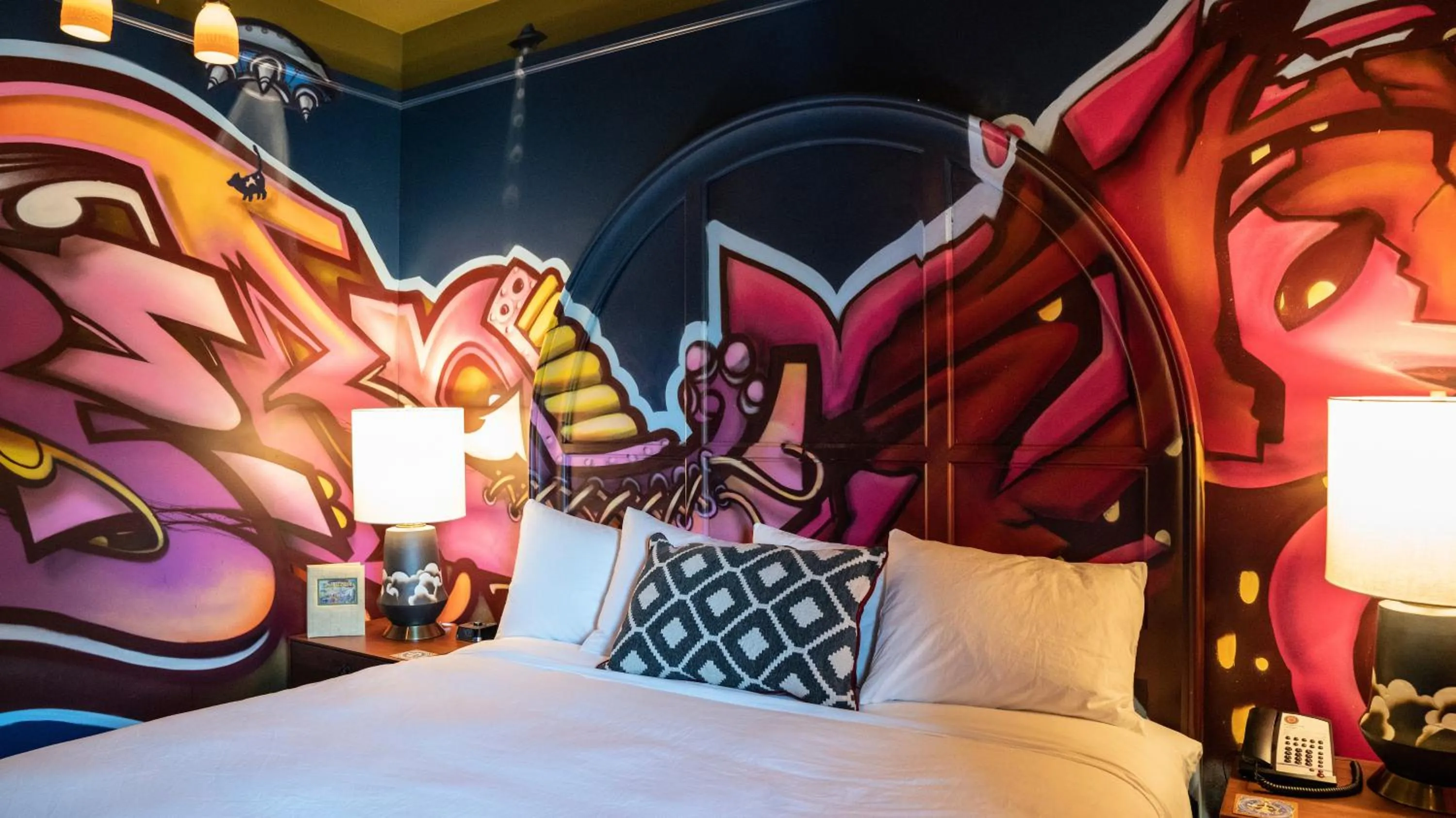 Bedroom, Bed in McMenamins Elks Temple