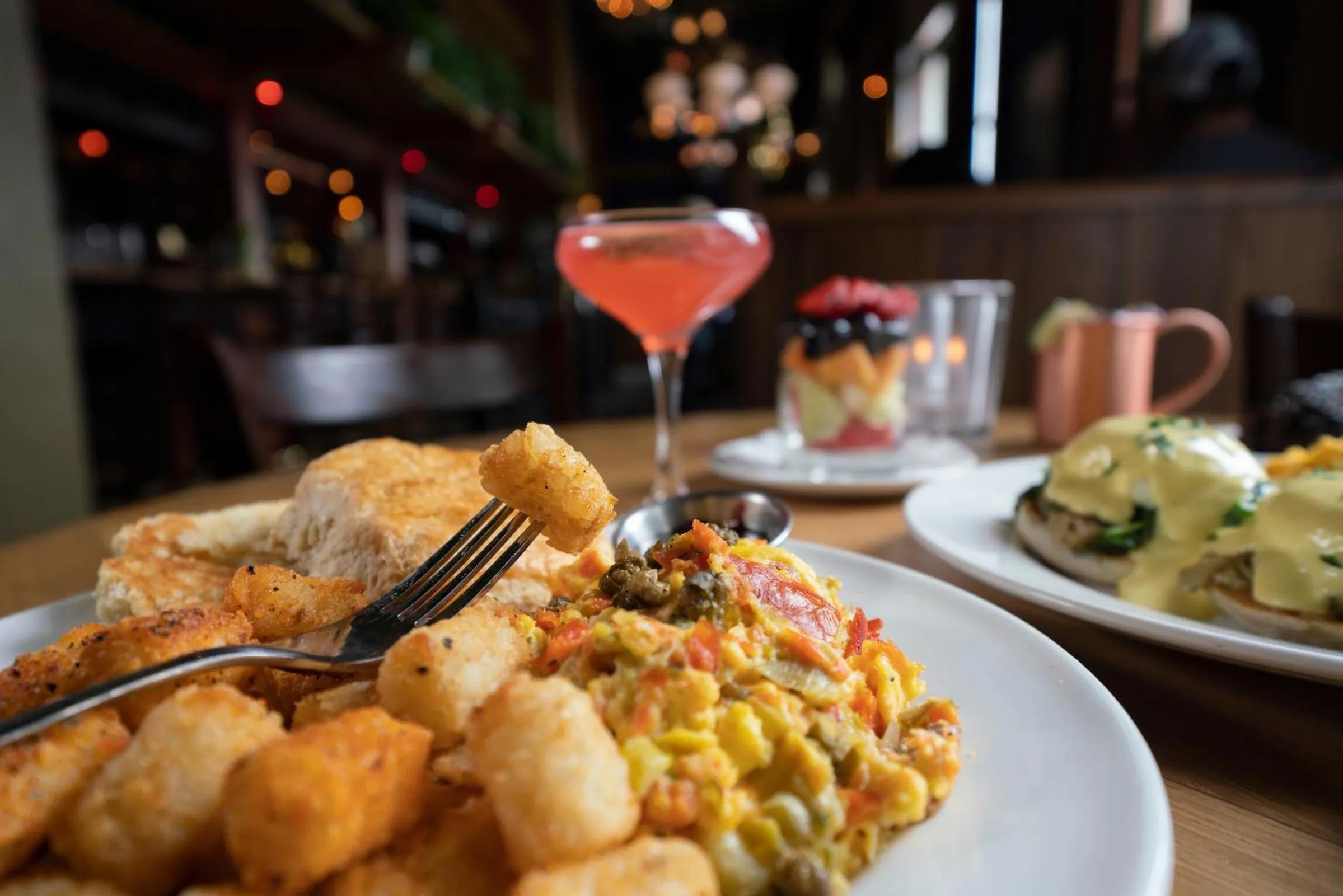 Breakfast in McMenamins Elks Temple